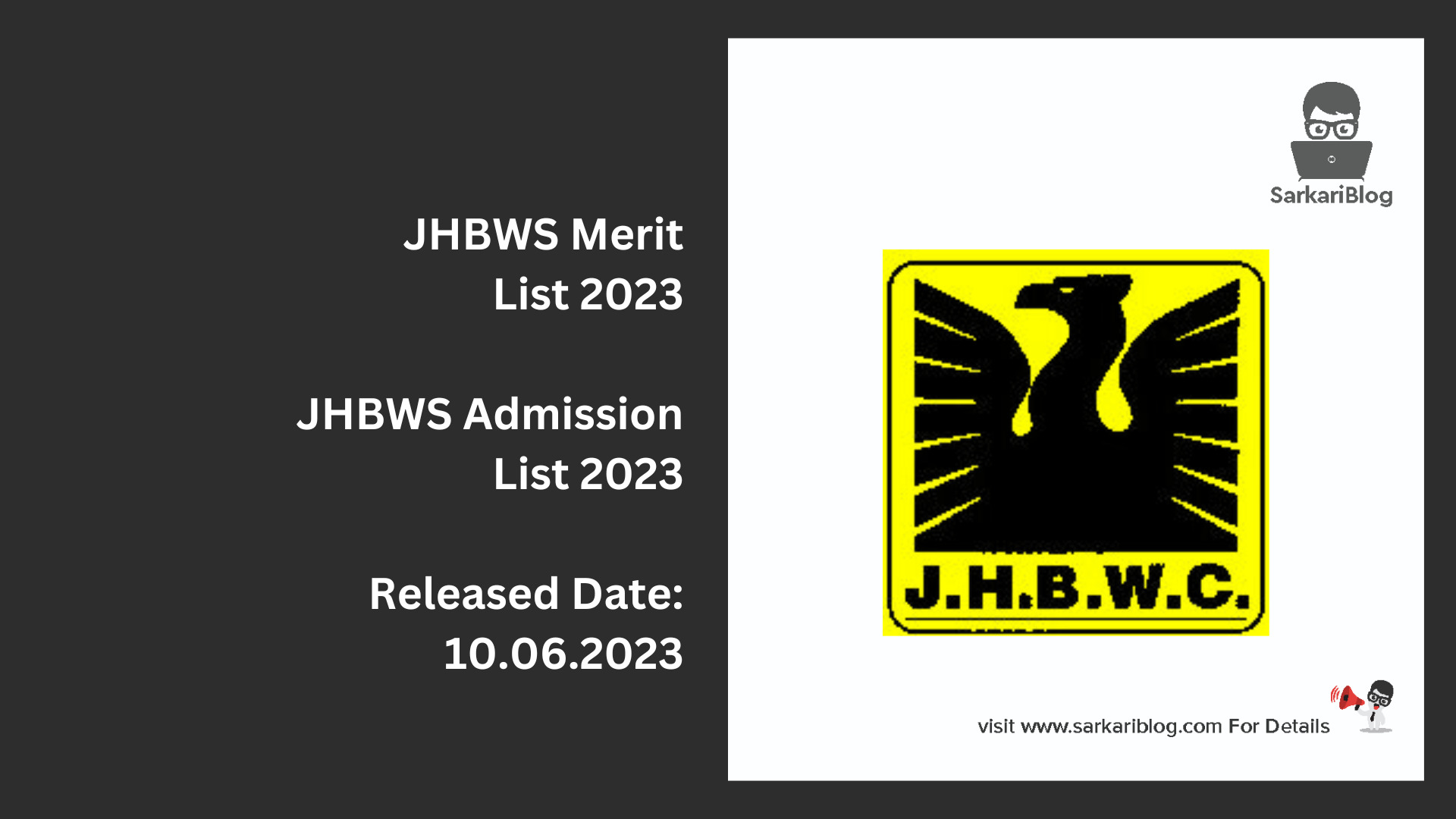 JHBWS Merit List 2023