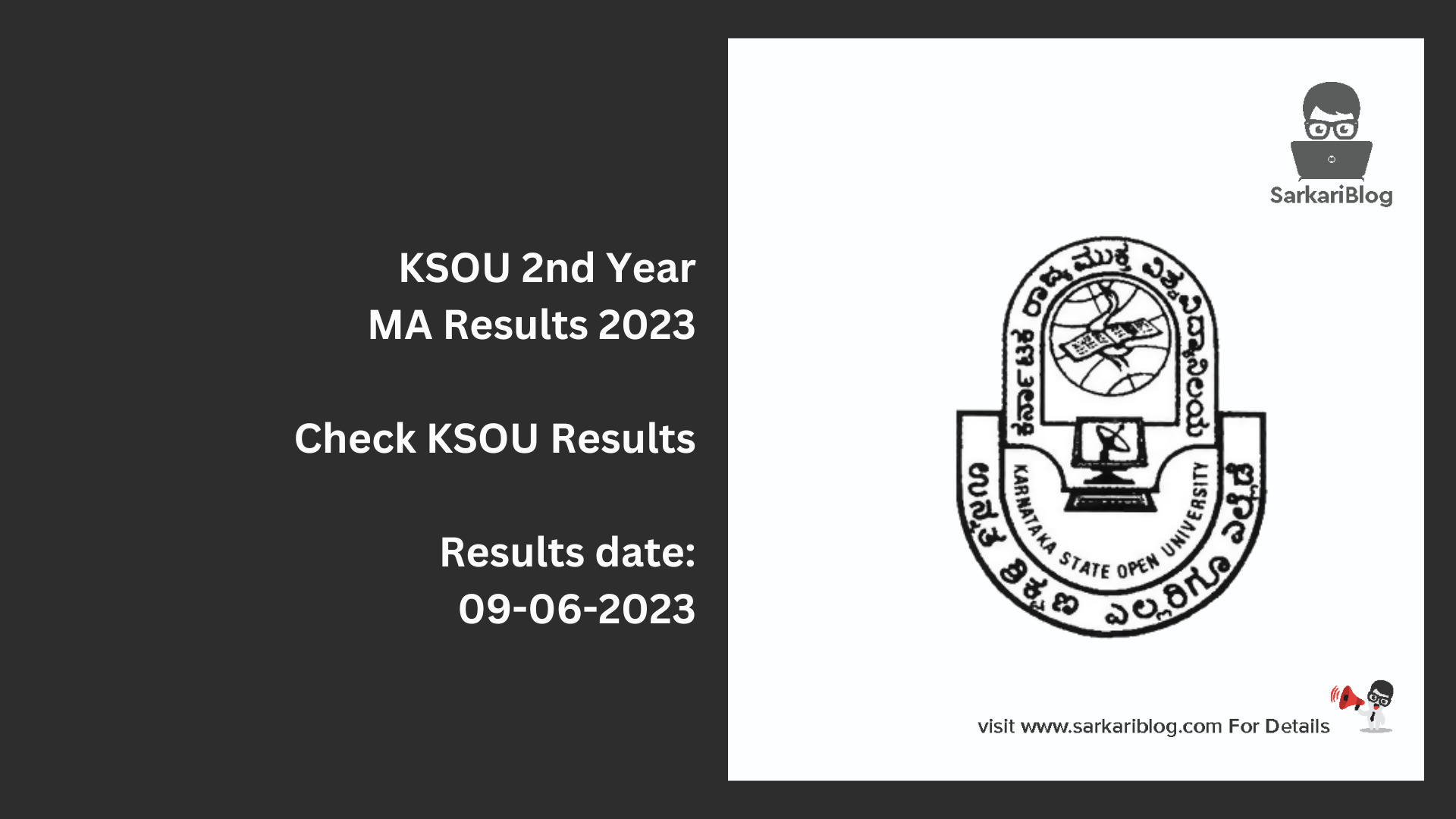 KSOU 2nd Year MA Results 2023