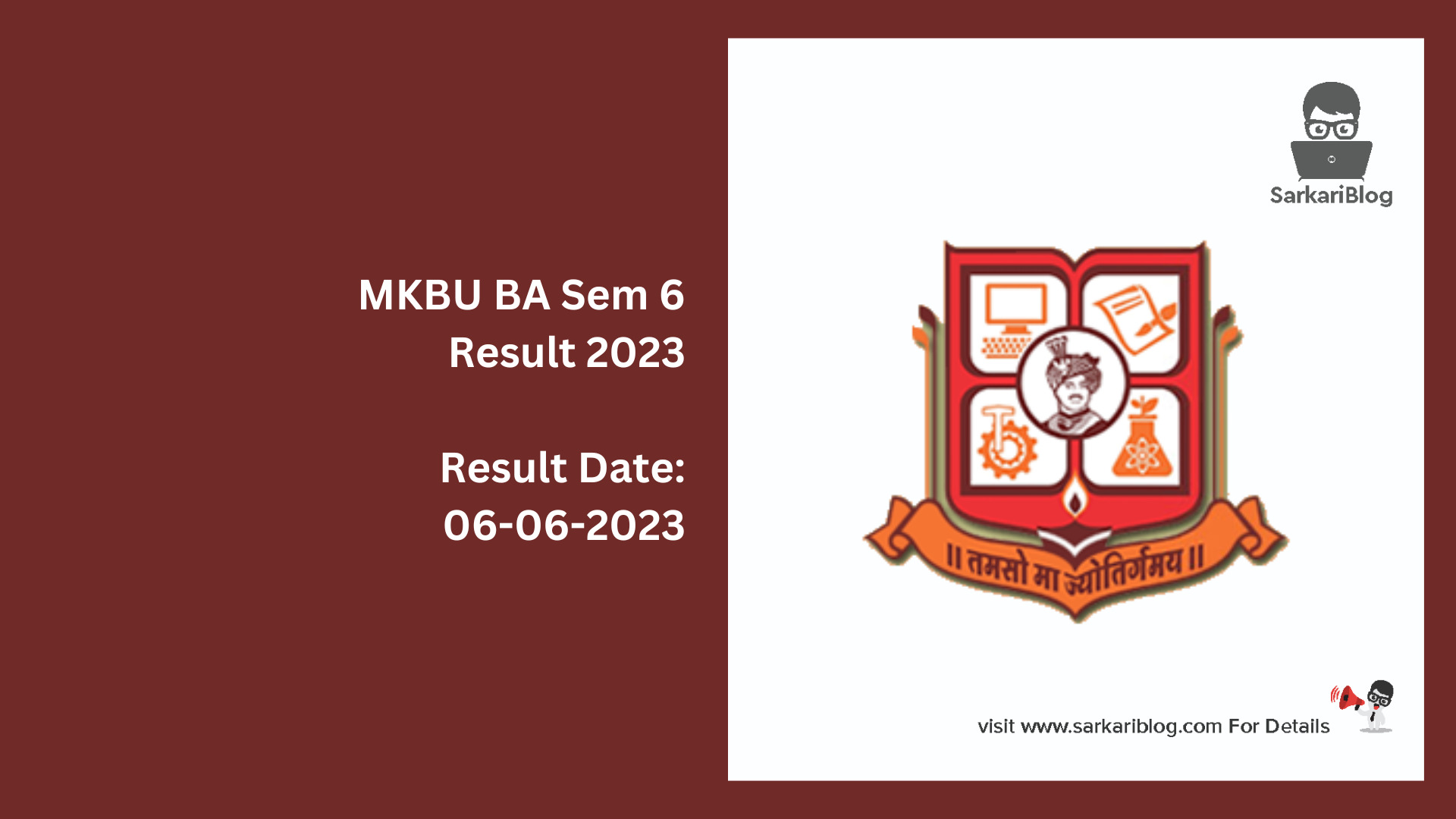 MKBU BA Sem 6 Result 2023