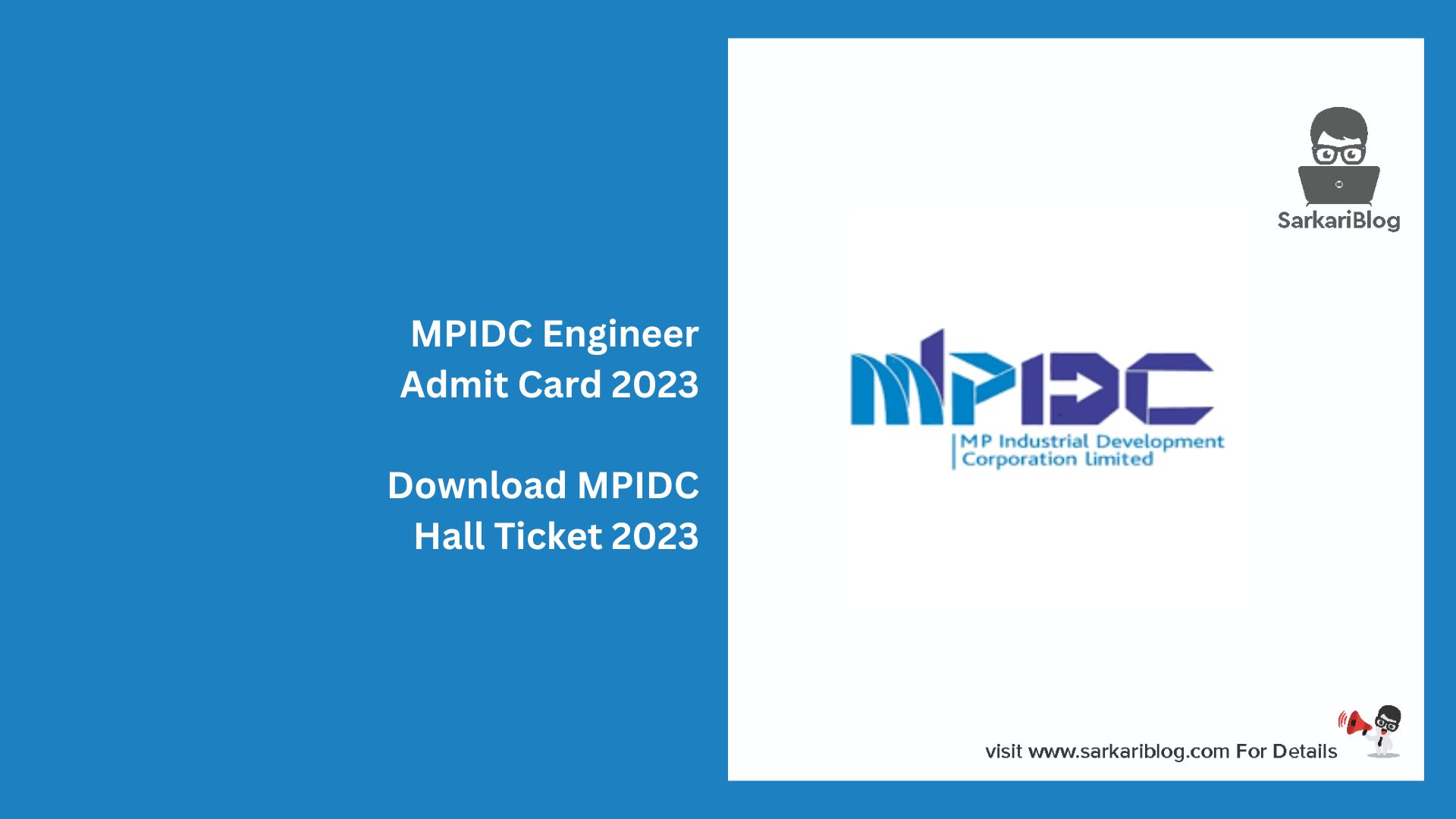 MPIDC Engineer Admit Card 2023