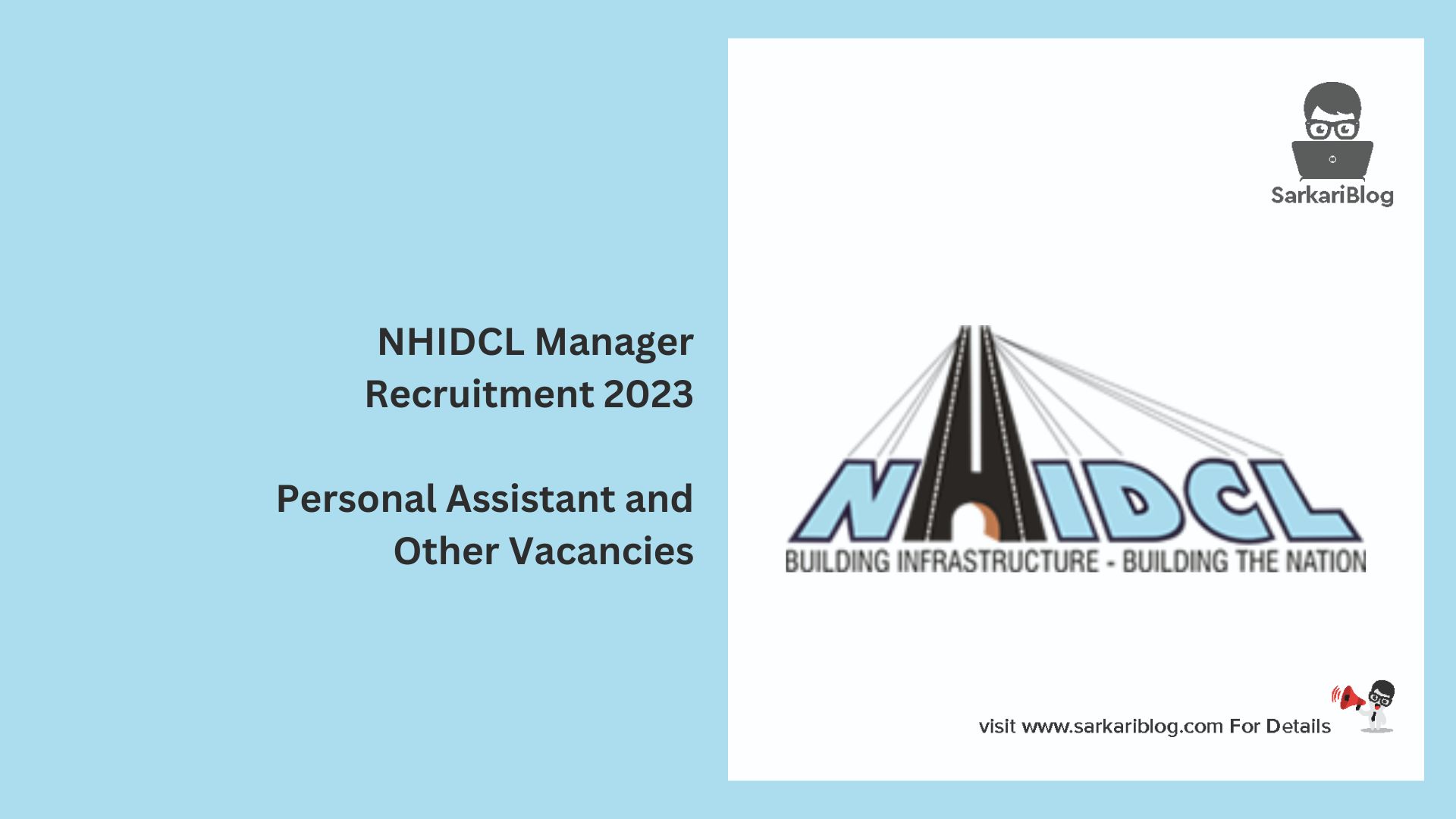 NHIDCL Manager Recruitment 2023