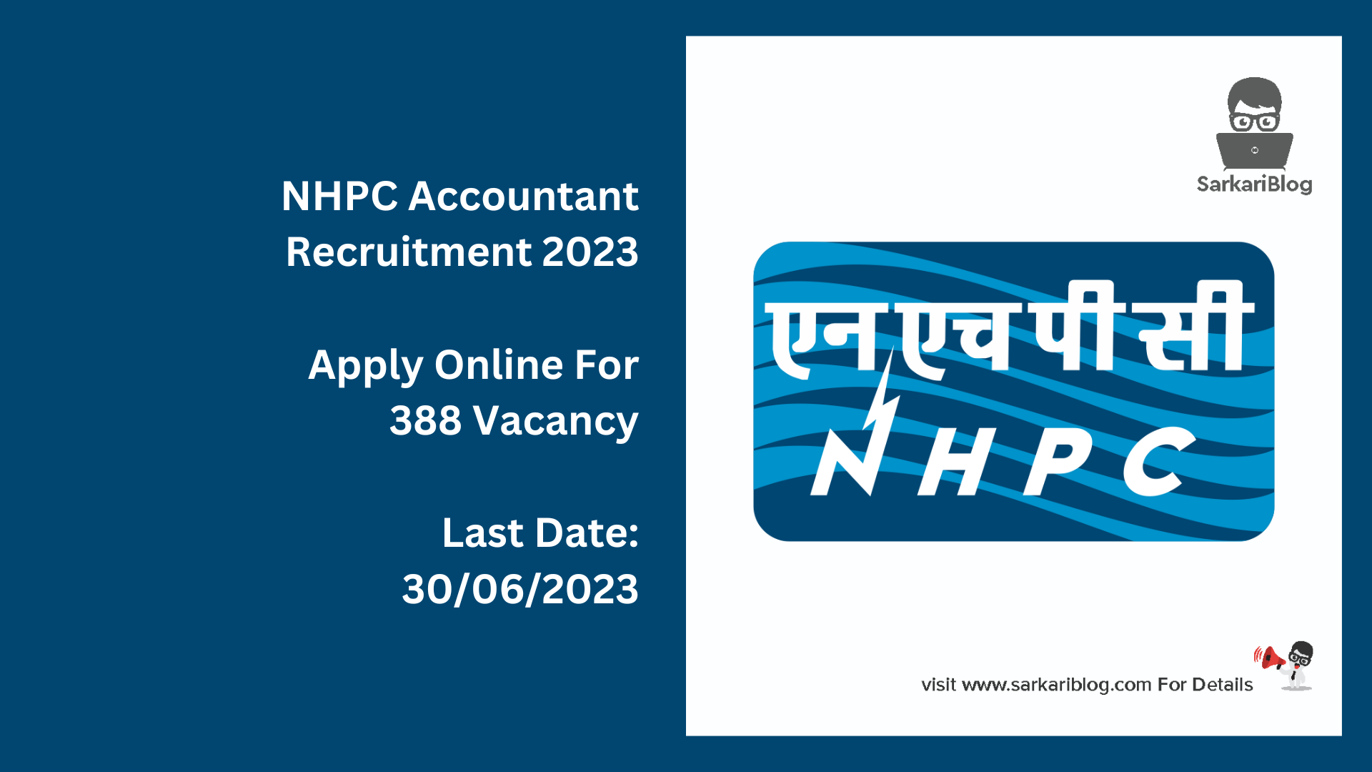NHPC Accountant Recruitment 2023
