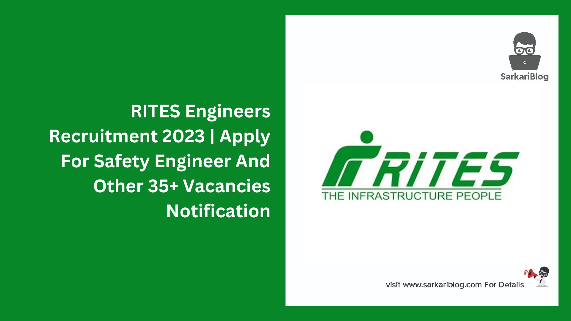 RITES Engineers Recruitment 2023