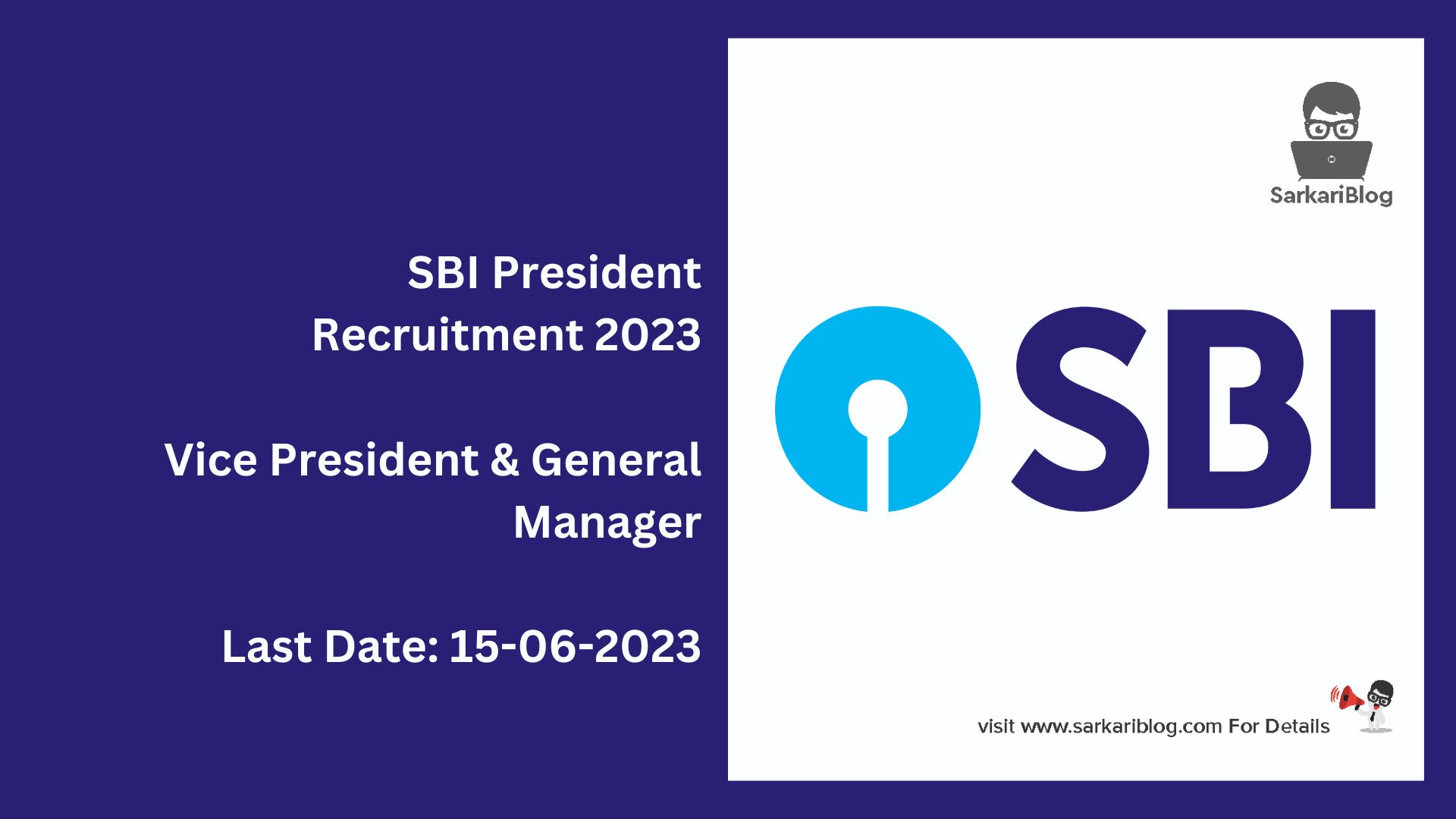SBI President Recruitment 2023
