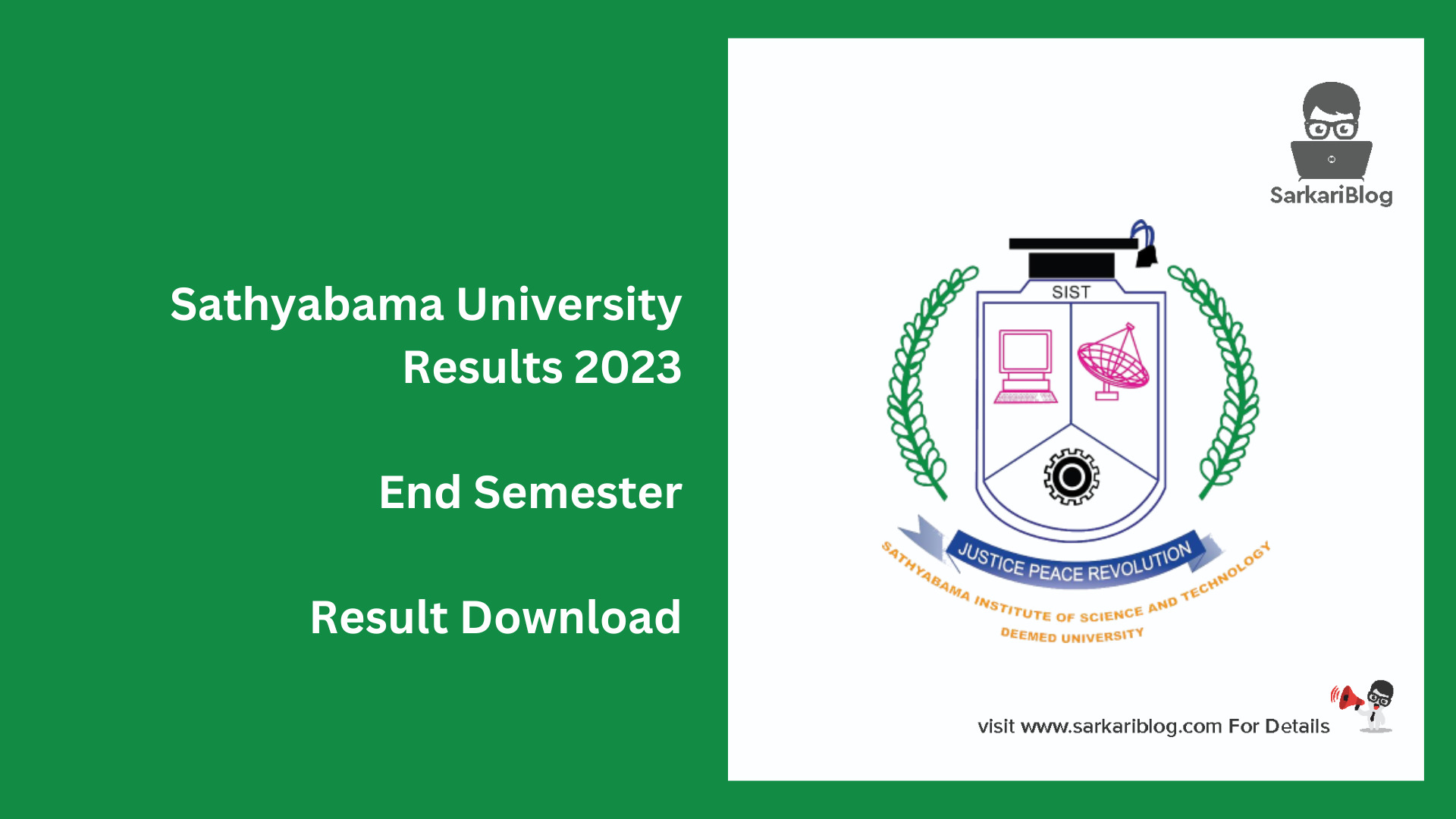 Sathyabama University Results 2023