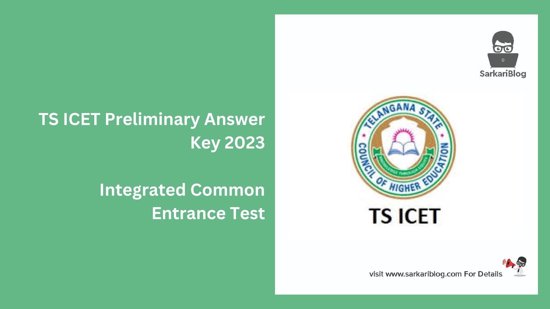 TS ICET Preliminary Answer Key 2023