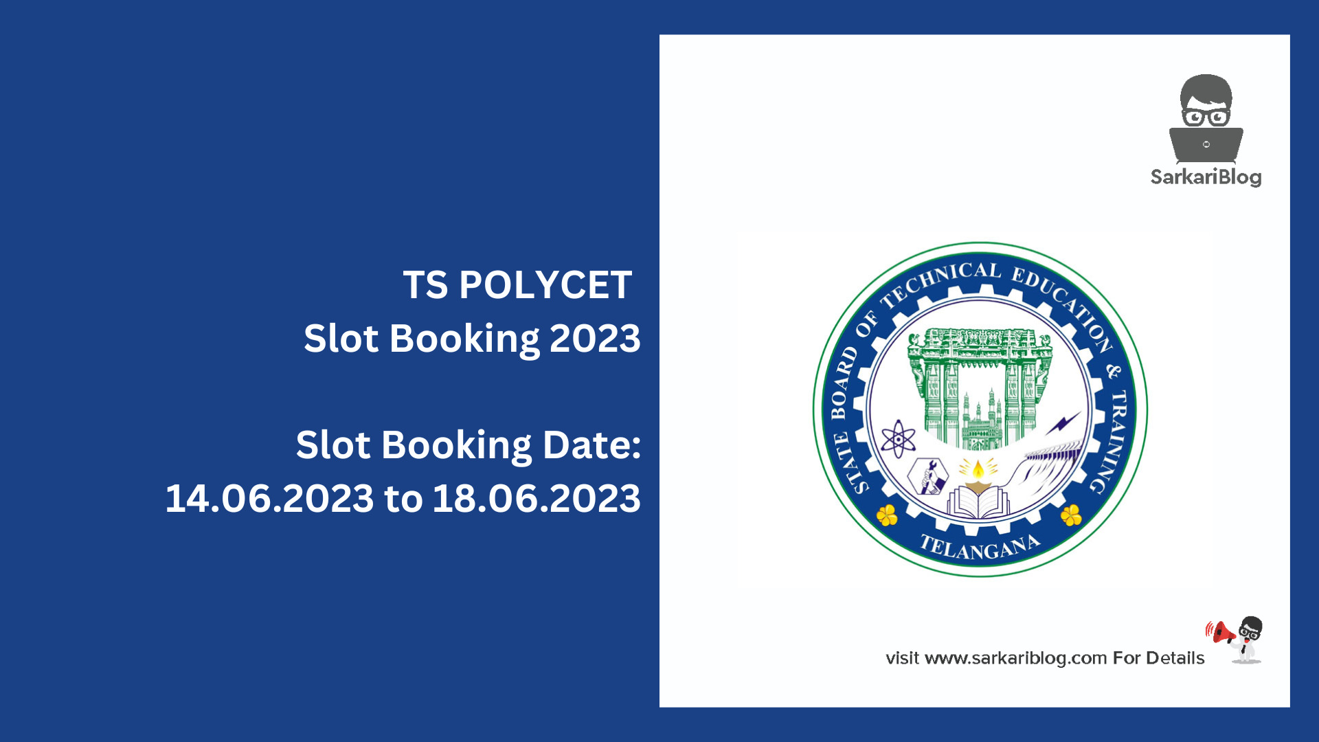 TS POLYCET Slot Booking 2023
