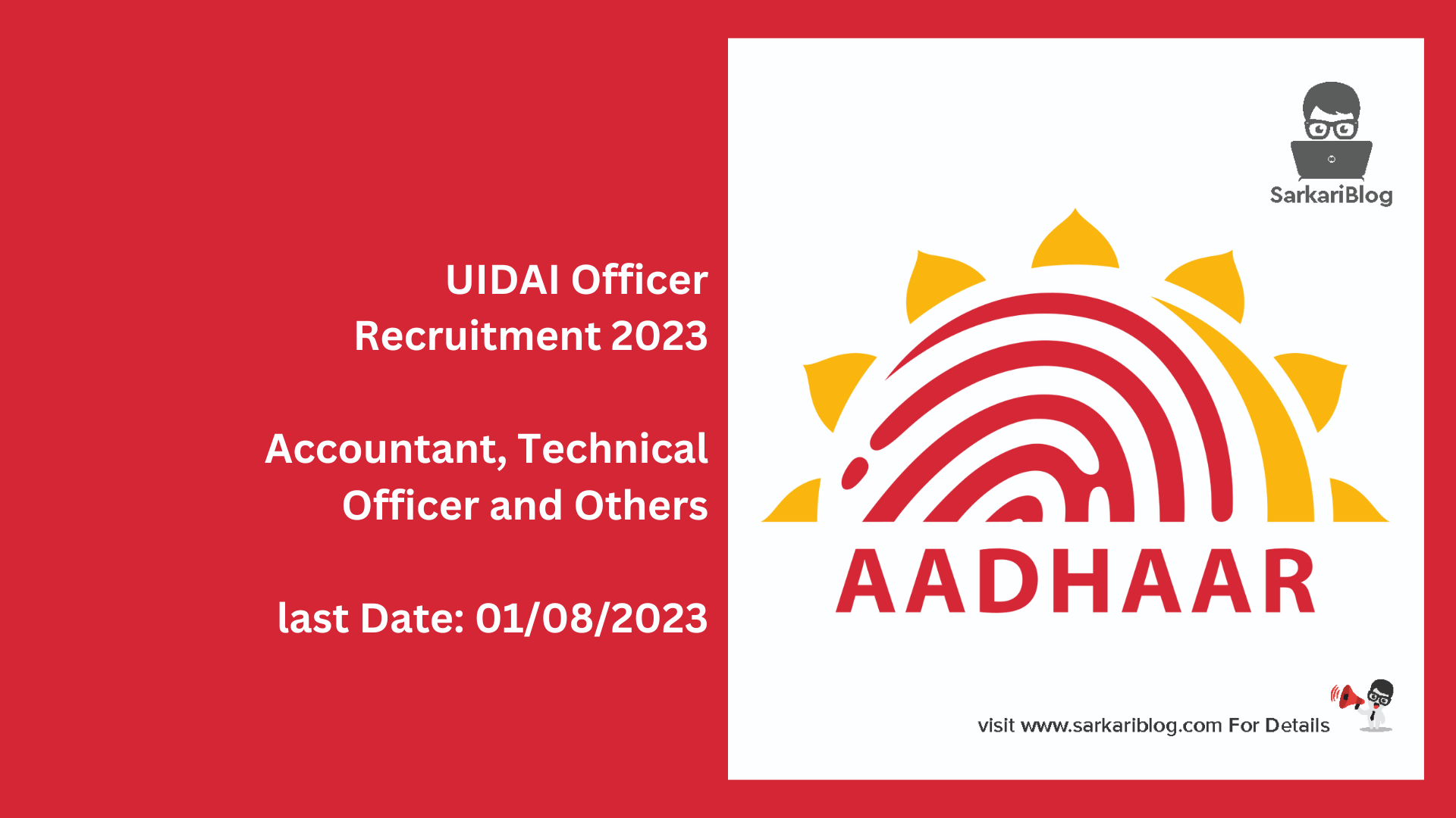 UIDAI Officer Recruitment 2023
