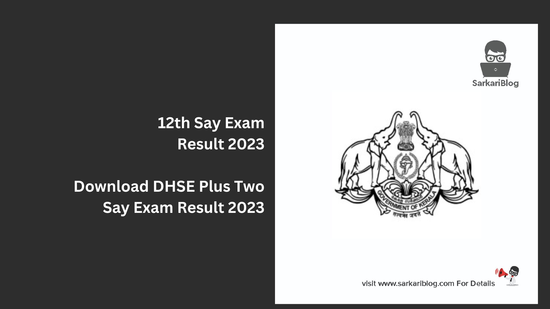 12th Say Exam Result 2023