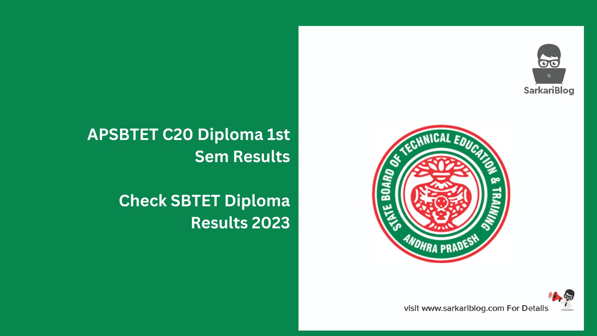 APSBTET C20 Diploma 1st Sem Results