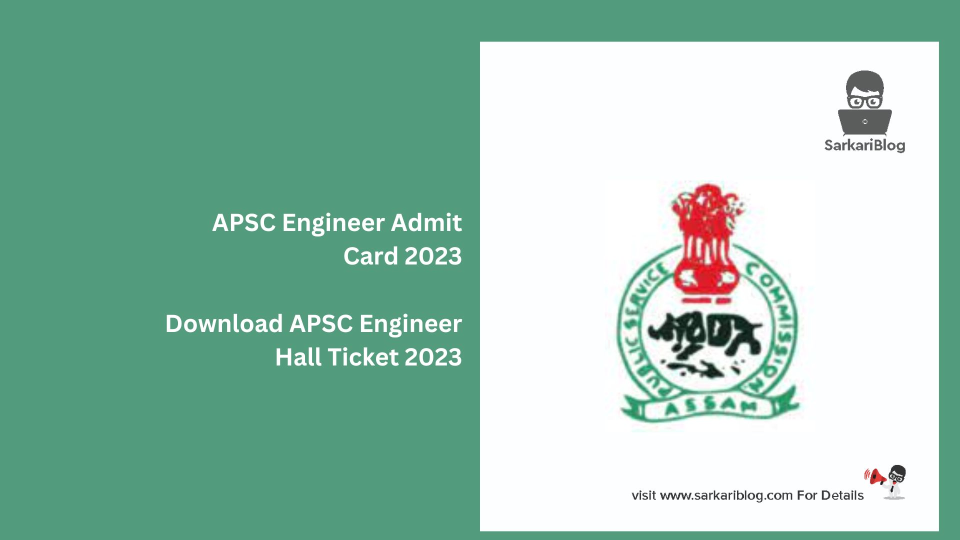 APSC Engineer Admit Card 2023