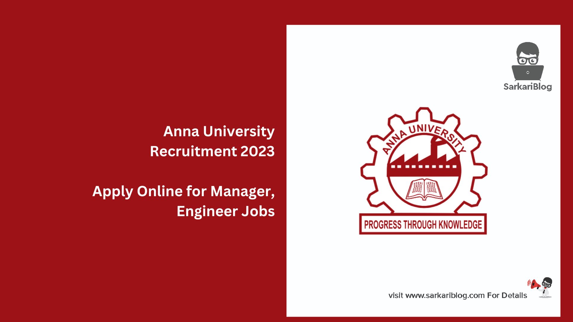 Anna University Recruitment 2023