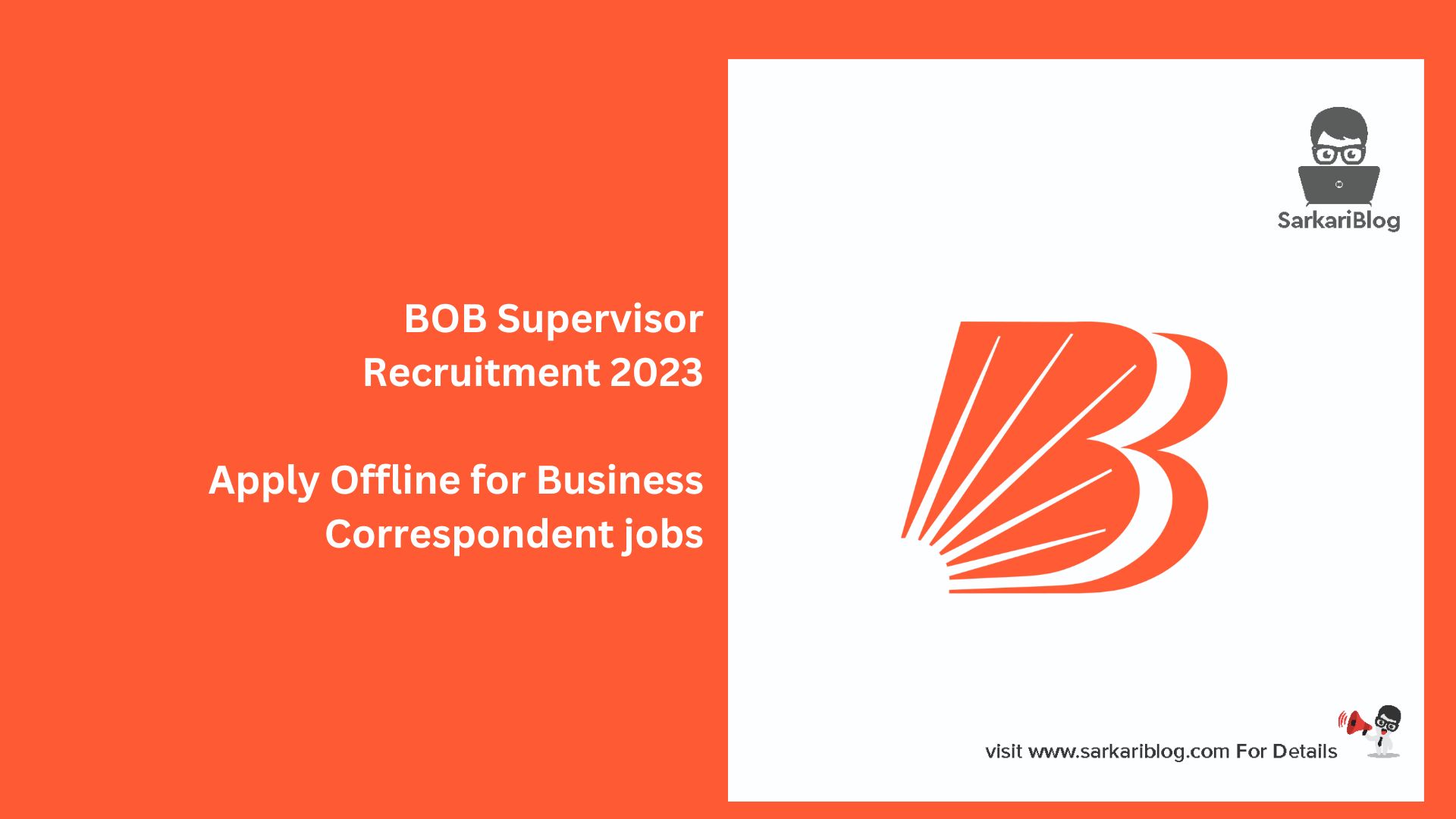 BOB Supervisor Recruitment 2023
