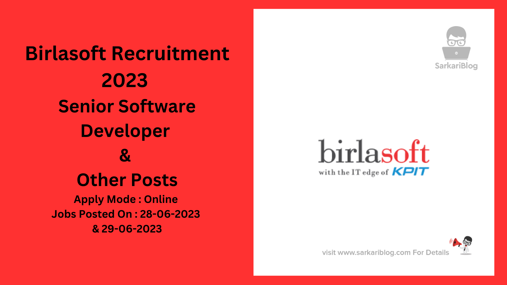 Birlasoft Recruitment 2023