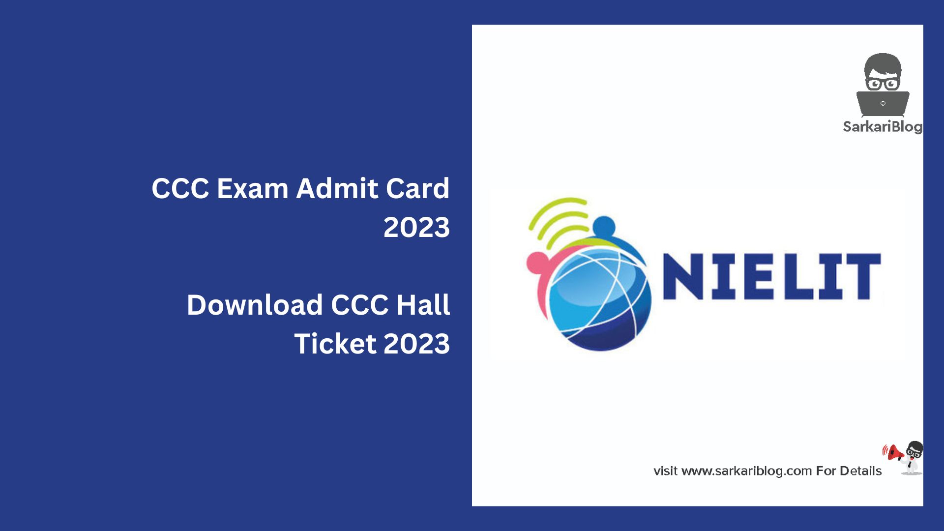 CCC Exam Admit Card 2023