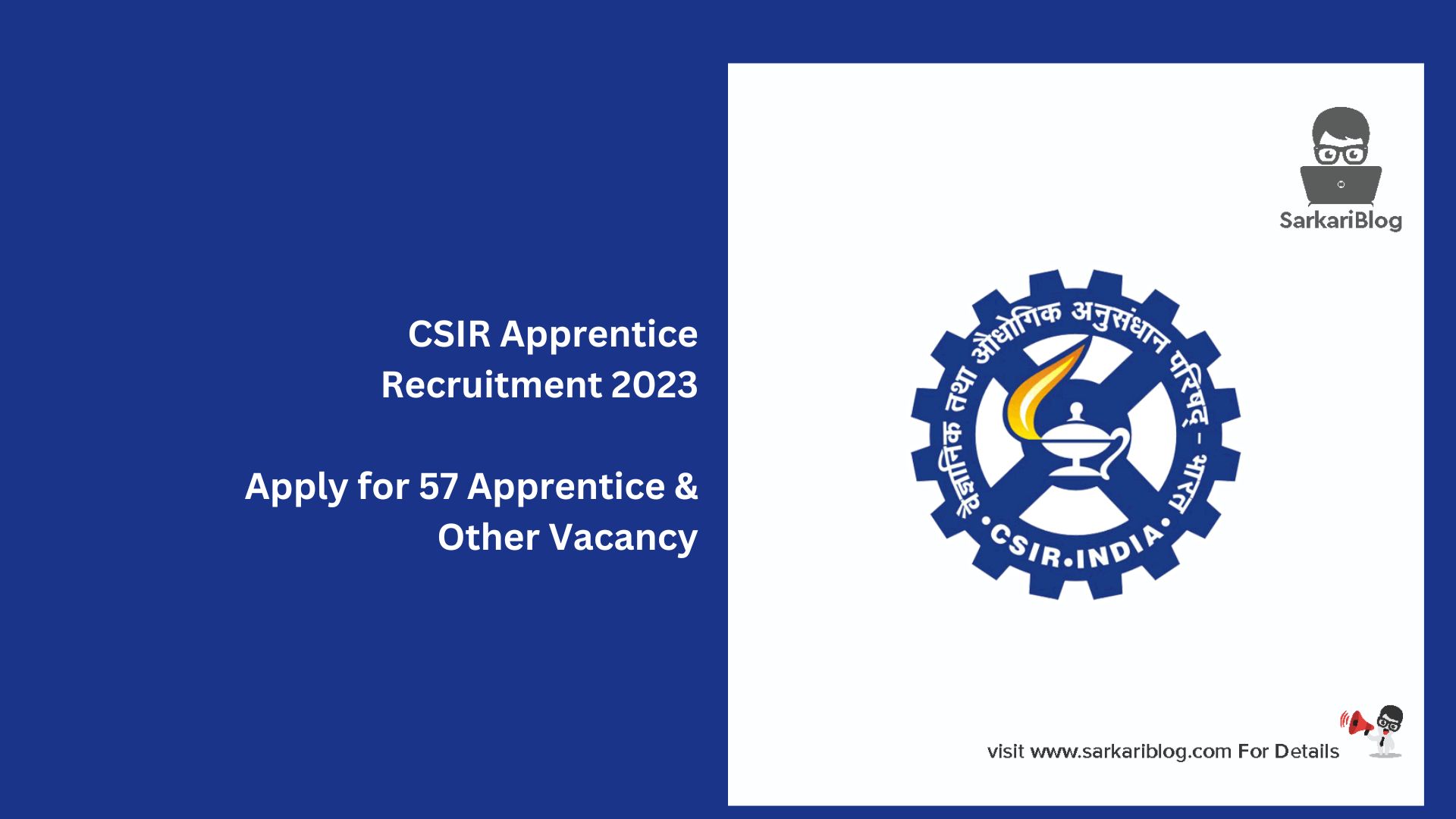 CSIR Apprentice Recruitment 2023