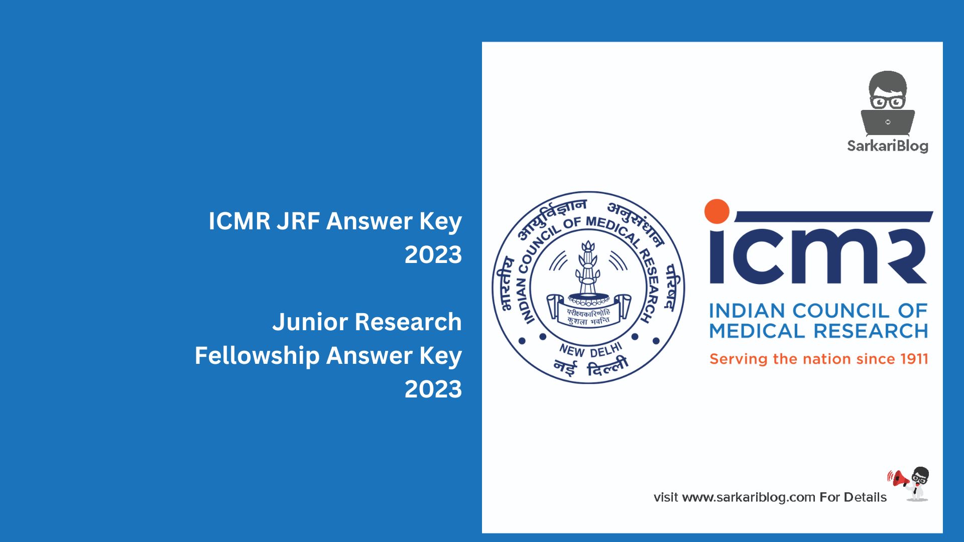 ICMR JRF Answer Key 2023