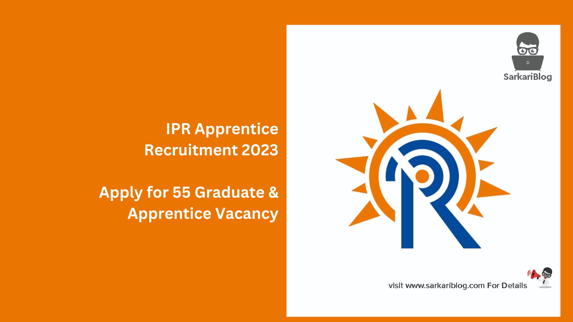 IPR Apprentice Recruitment 2023