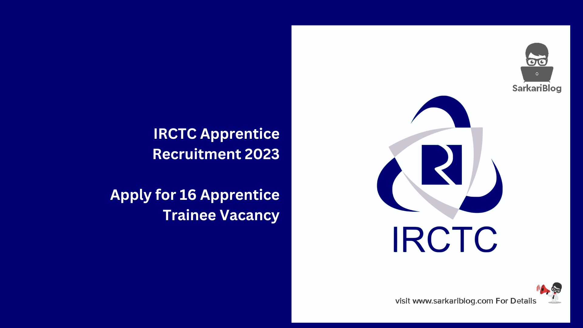 IRCTC Apprentice Recruitment 2023
