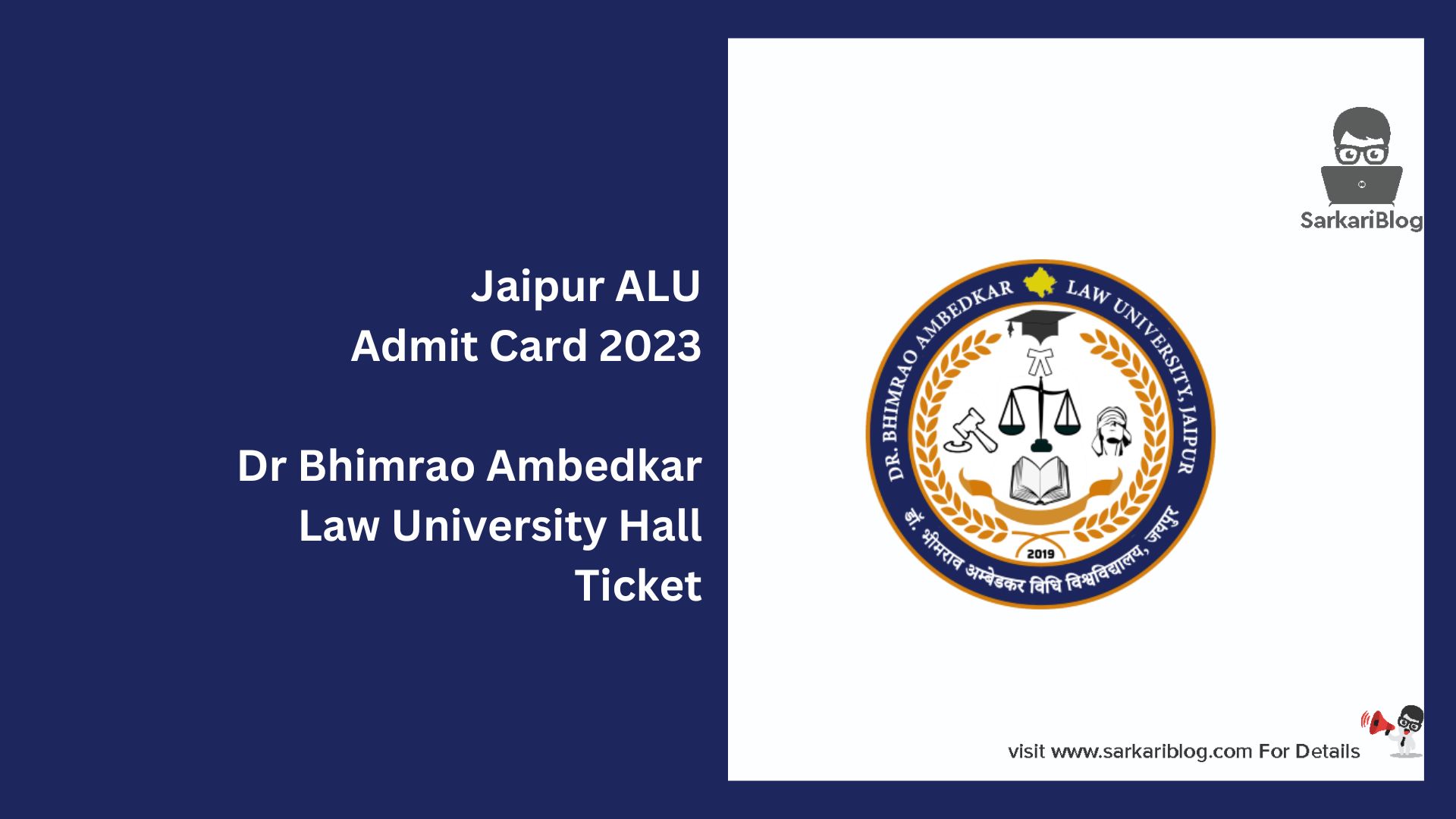 Jaipur ALU Admit Card 2023