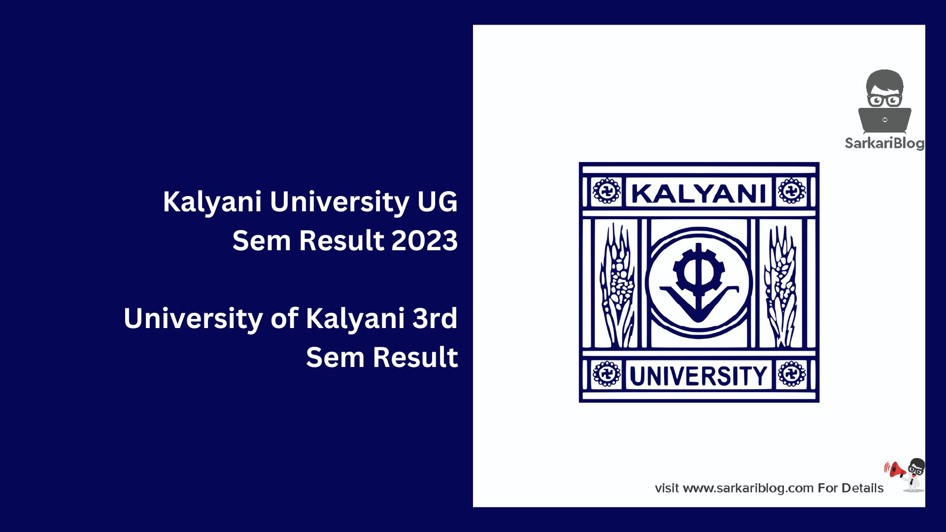 Kalyani University UG Sem Result 2023