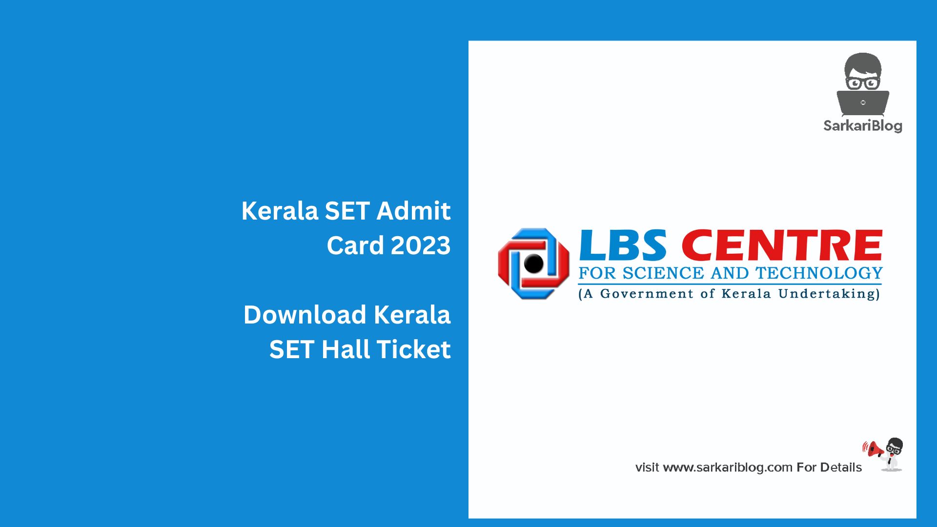 Kerala SET Admit Card 2023