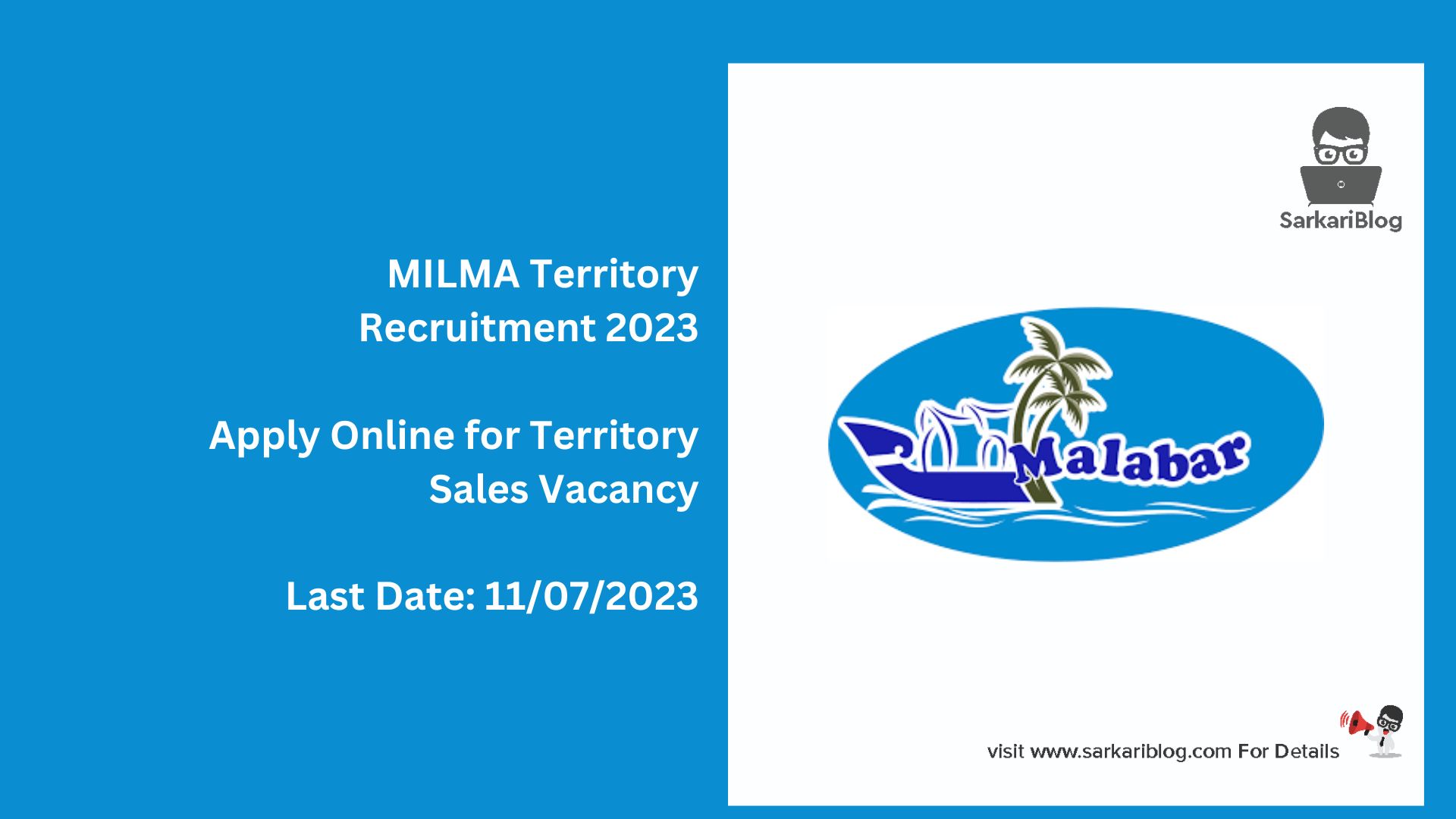 MILMA Territory Recruitment 2023