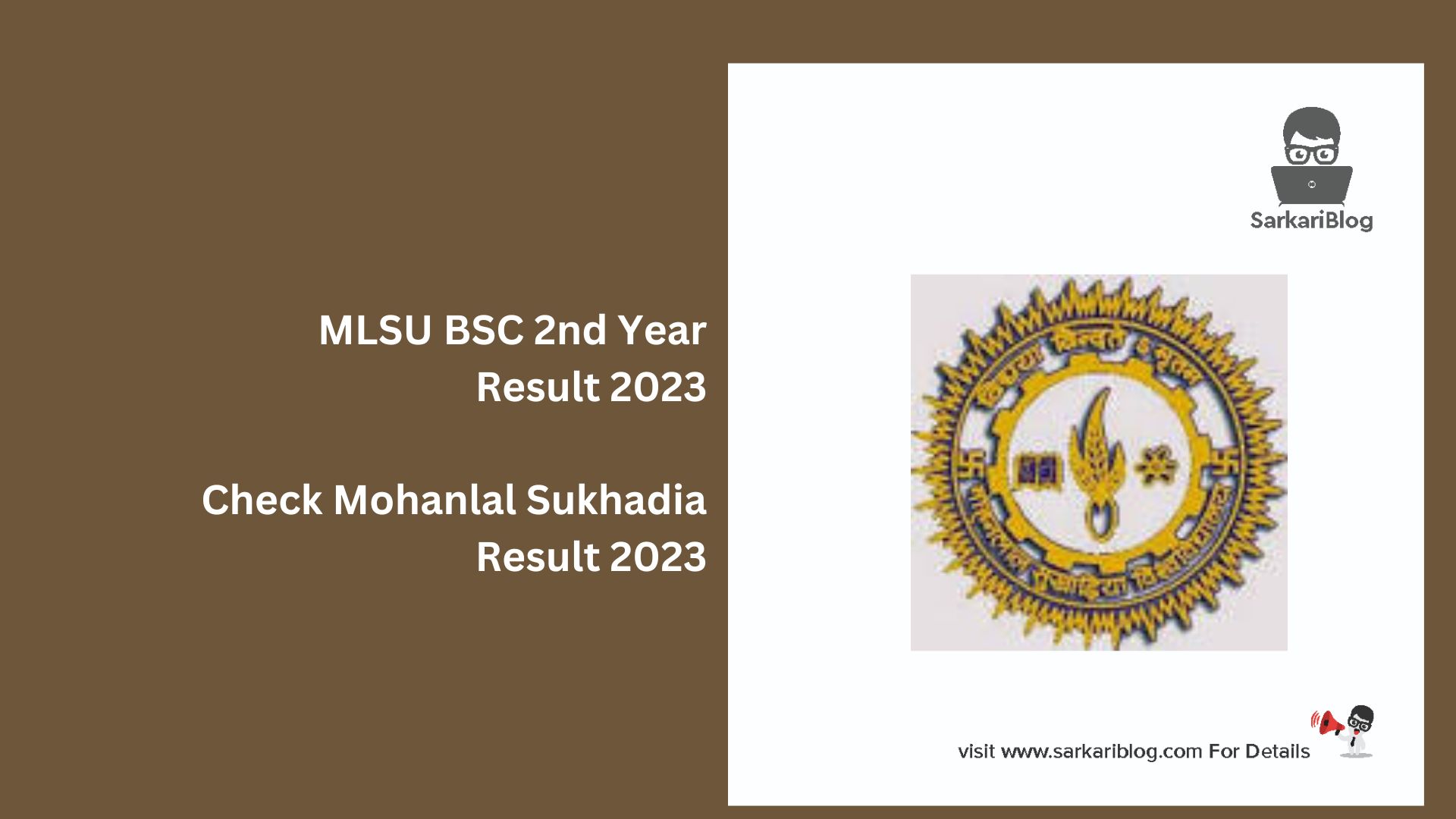 MLSU BSC 2nd Year Result 2023