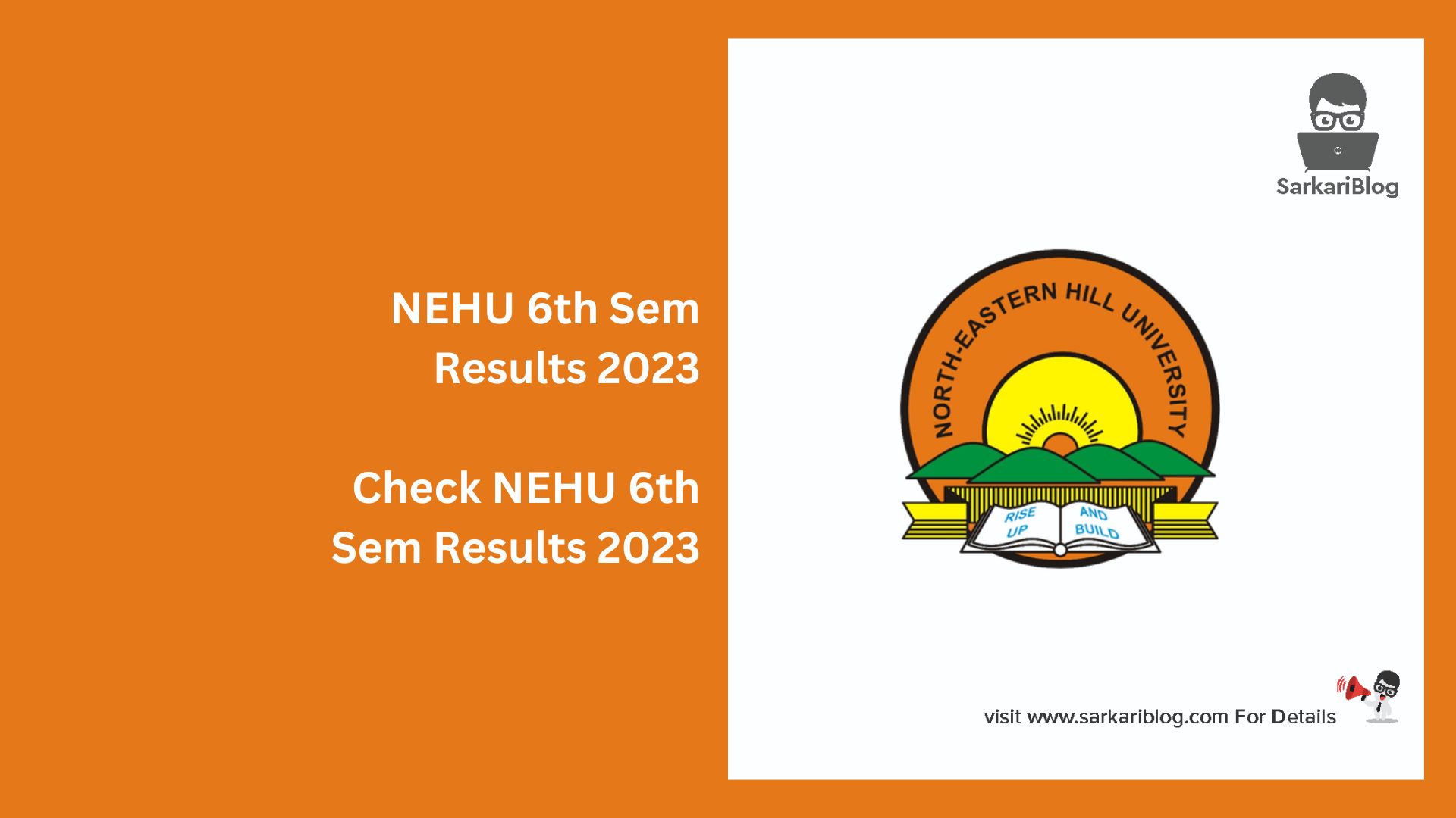 NEHU 6th Sem Results 2023