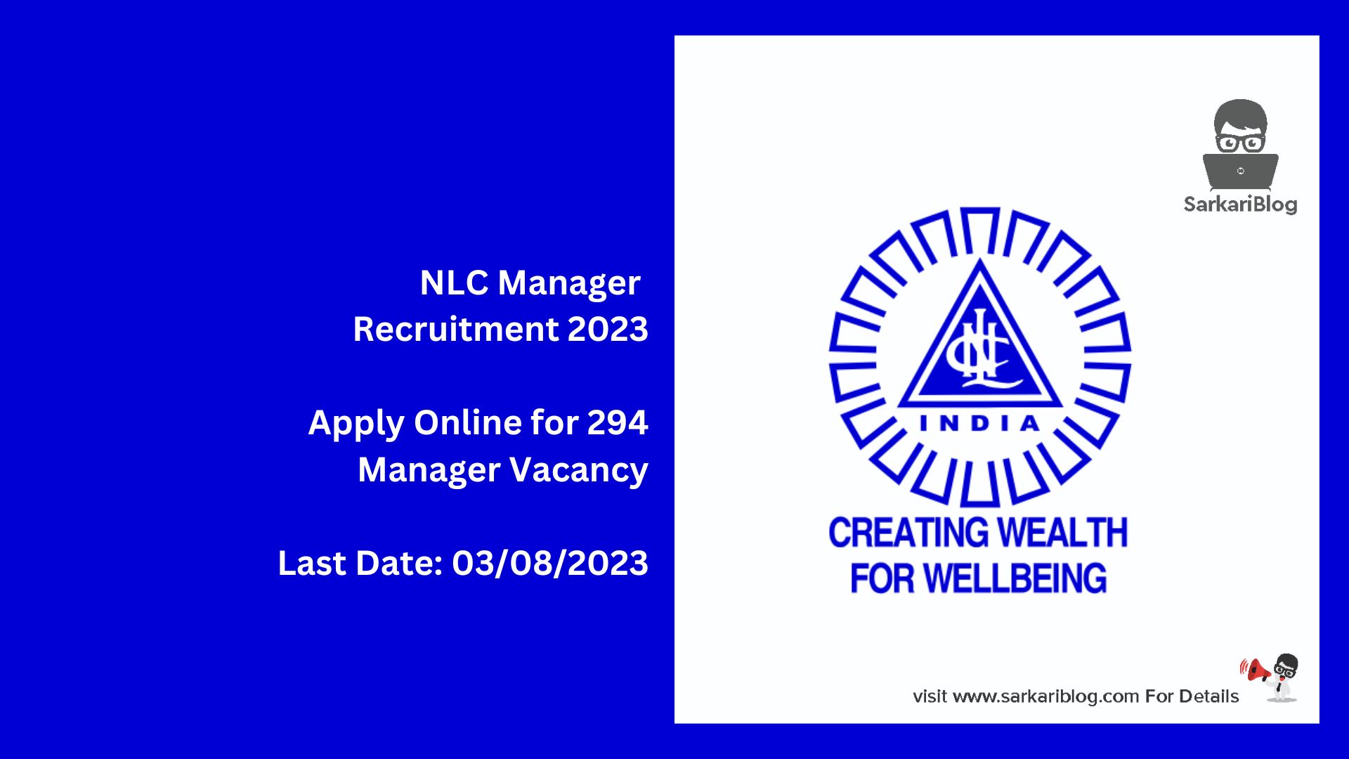NLC Manager Recruitment 2023