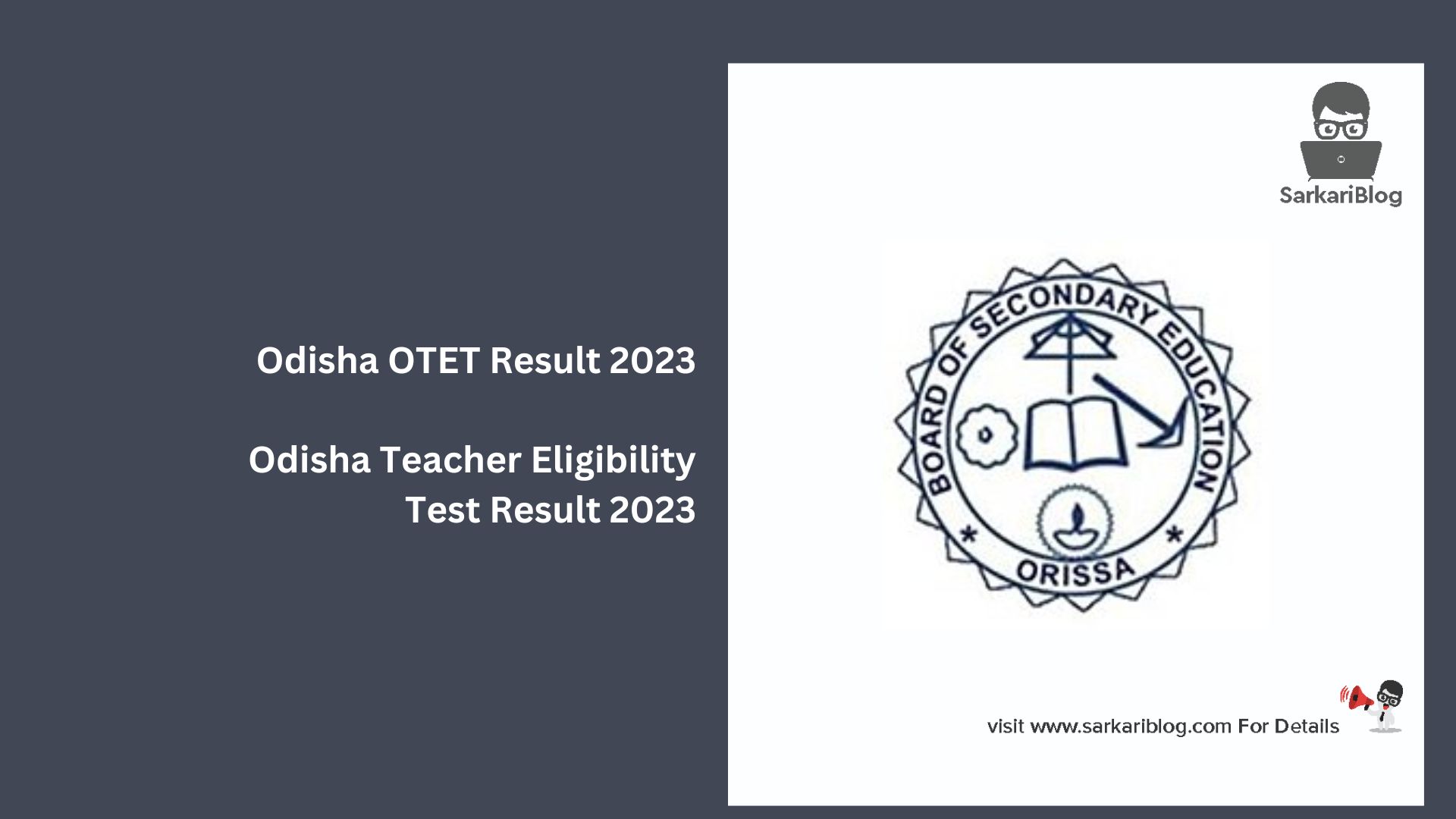 Odisha OTET Result 2023