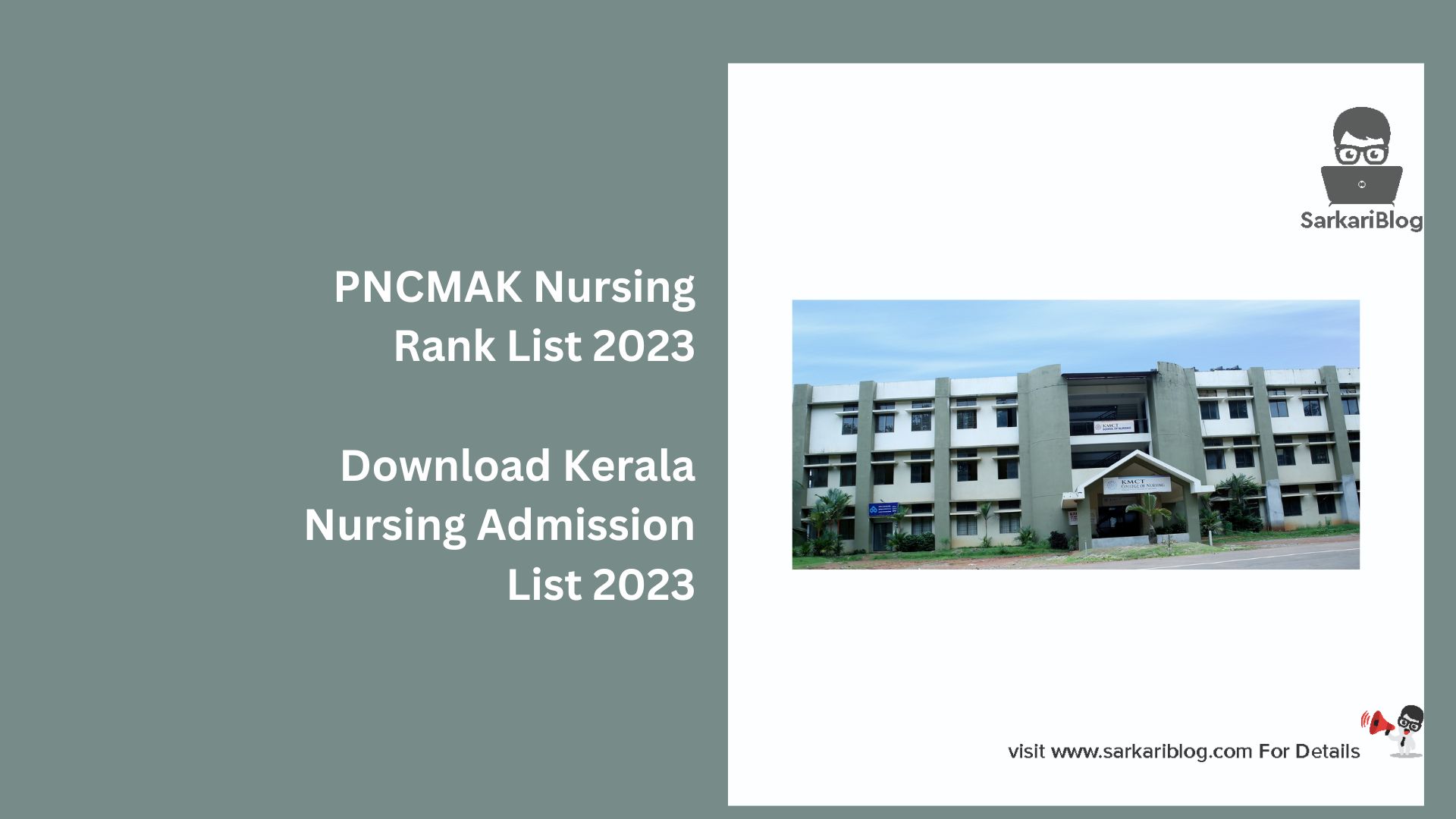 PNCMAK Nursing Rank List 2023