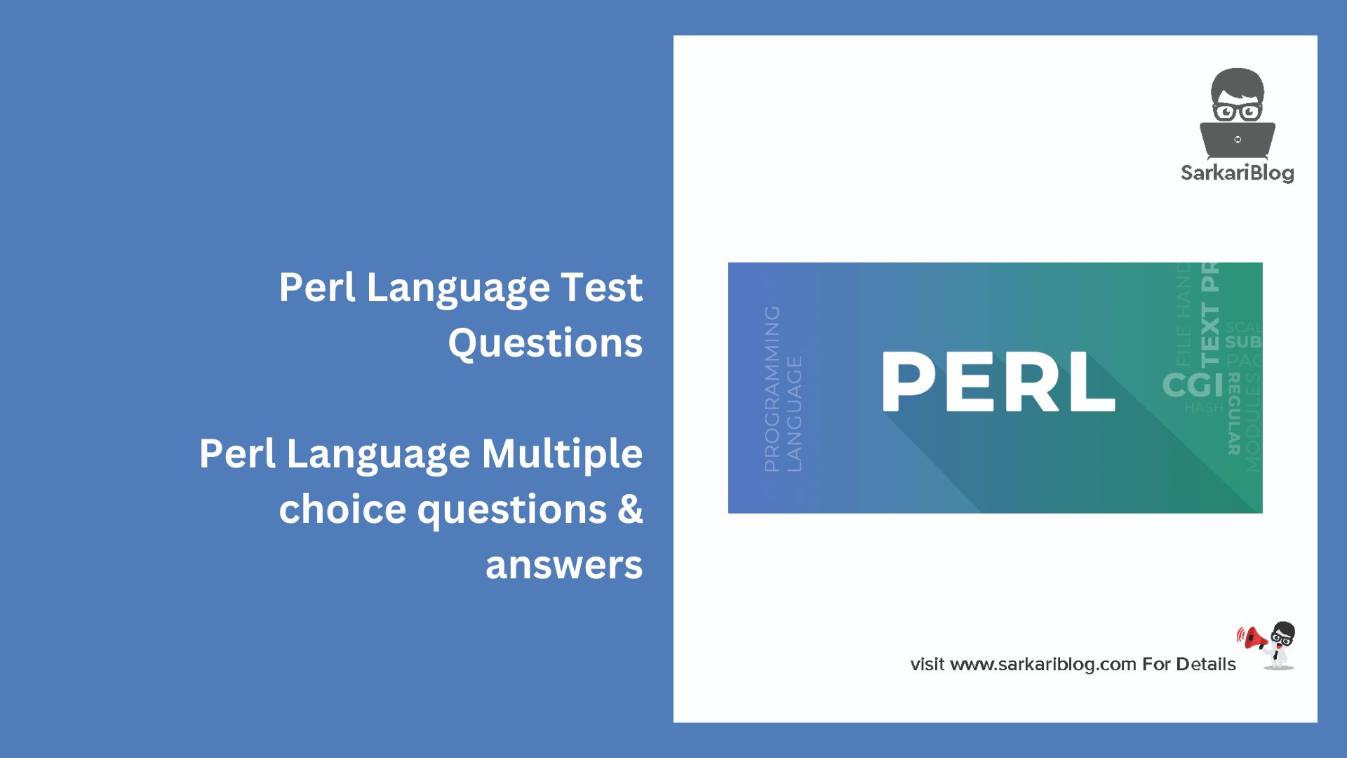 Perl Language Test Questions