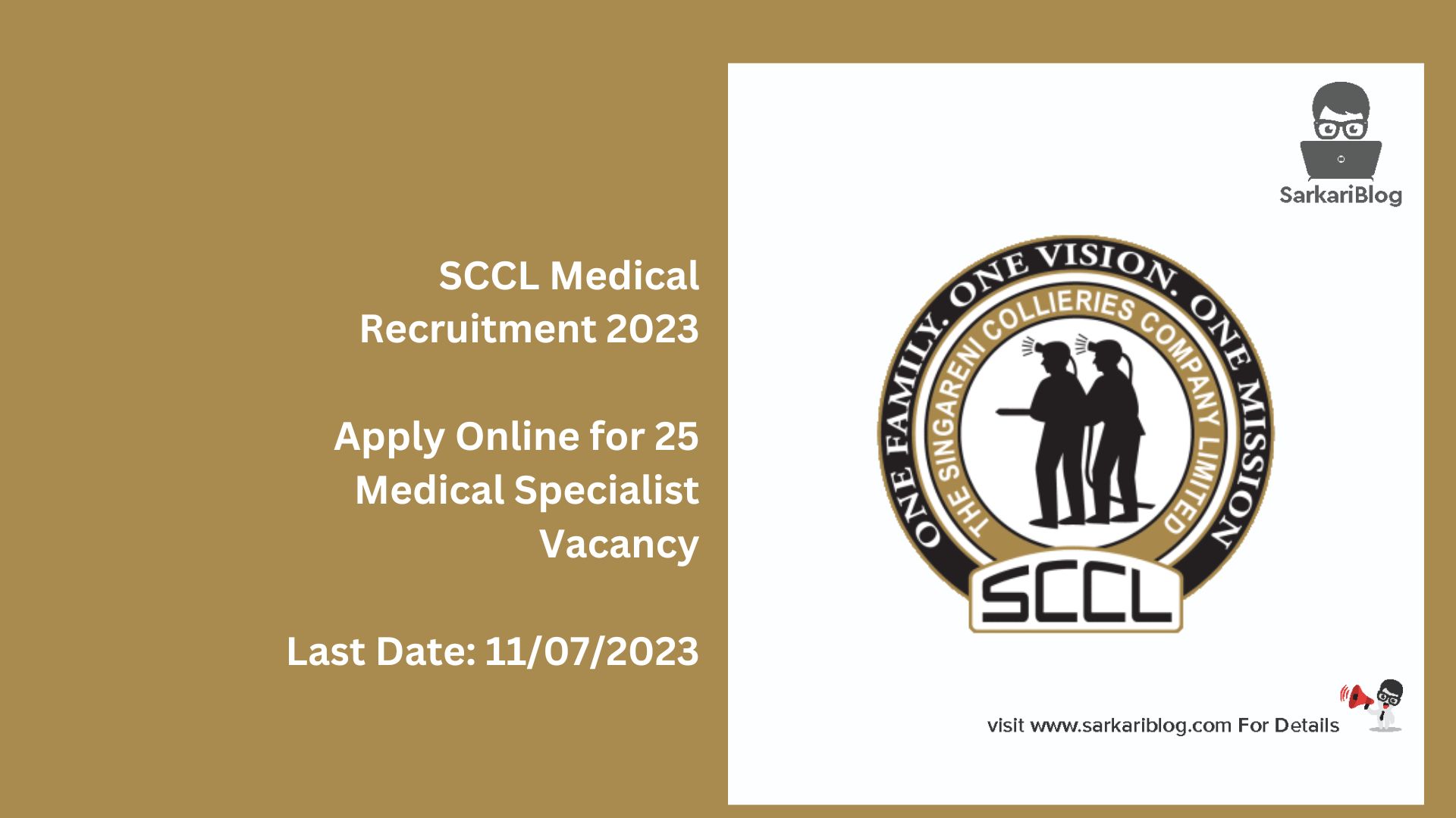 SCCL Medical Recruitment 2023