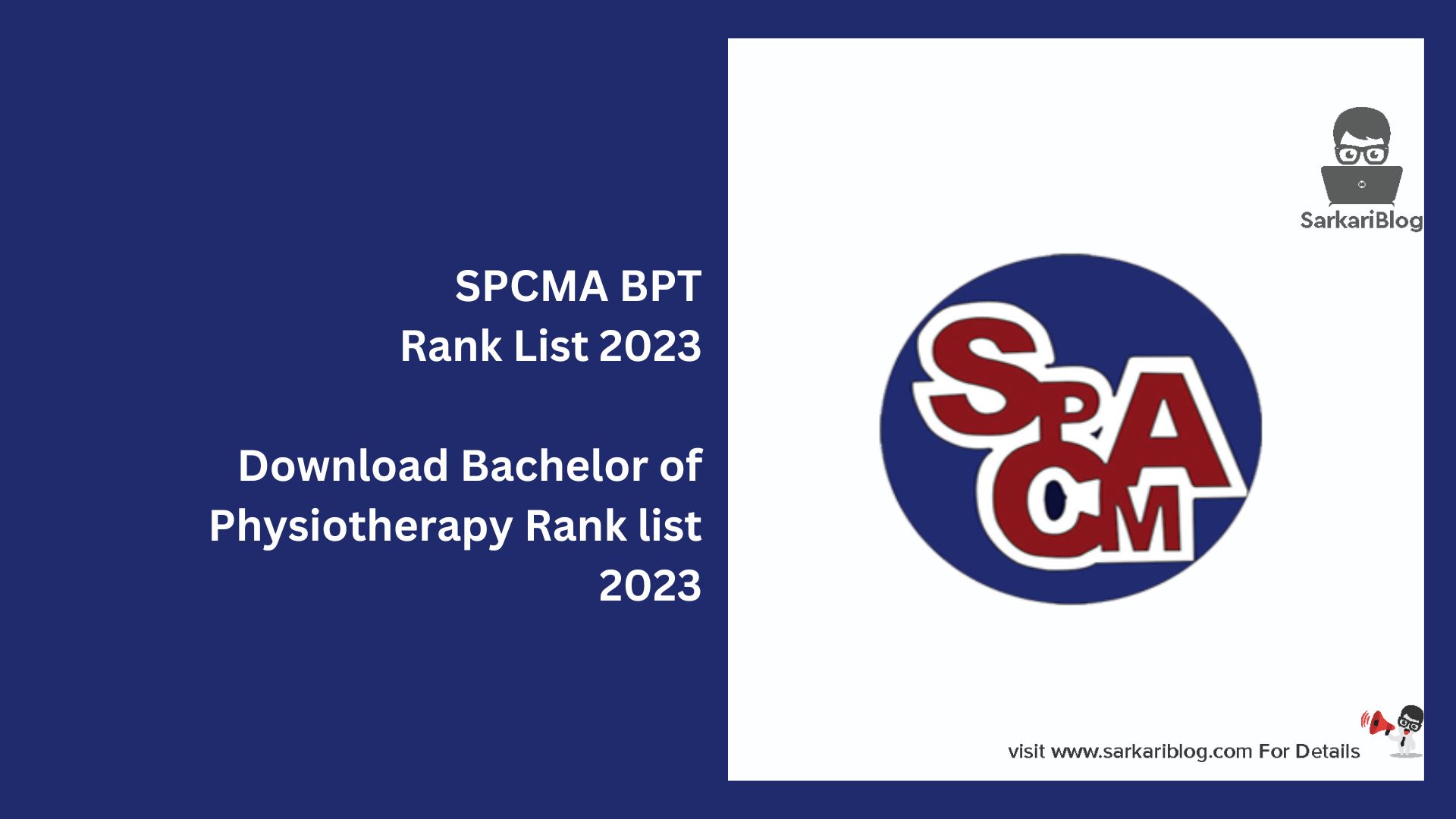 SPCMA BPT Rank List 2023