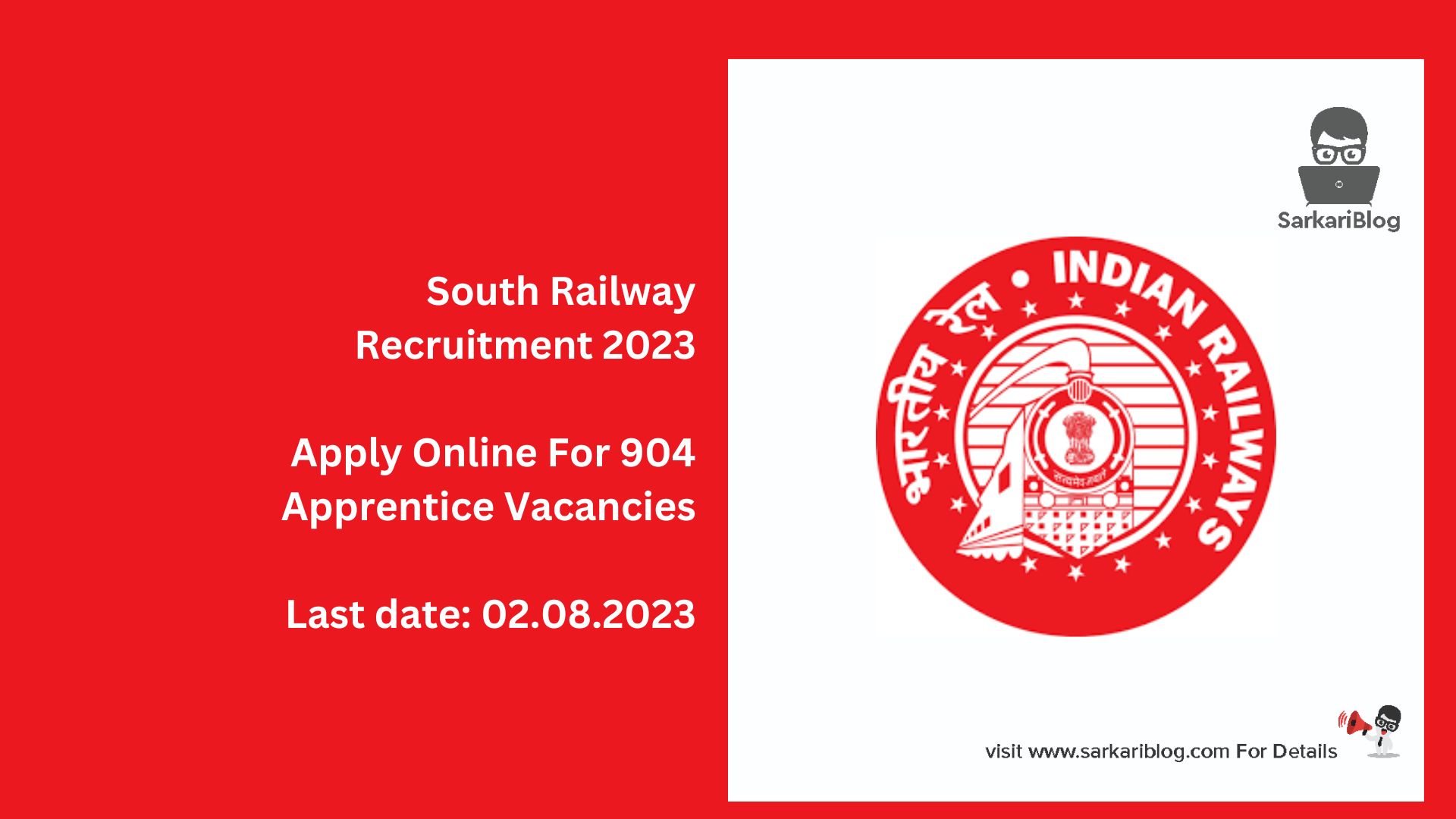 South Railway Recruitment 2023