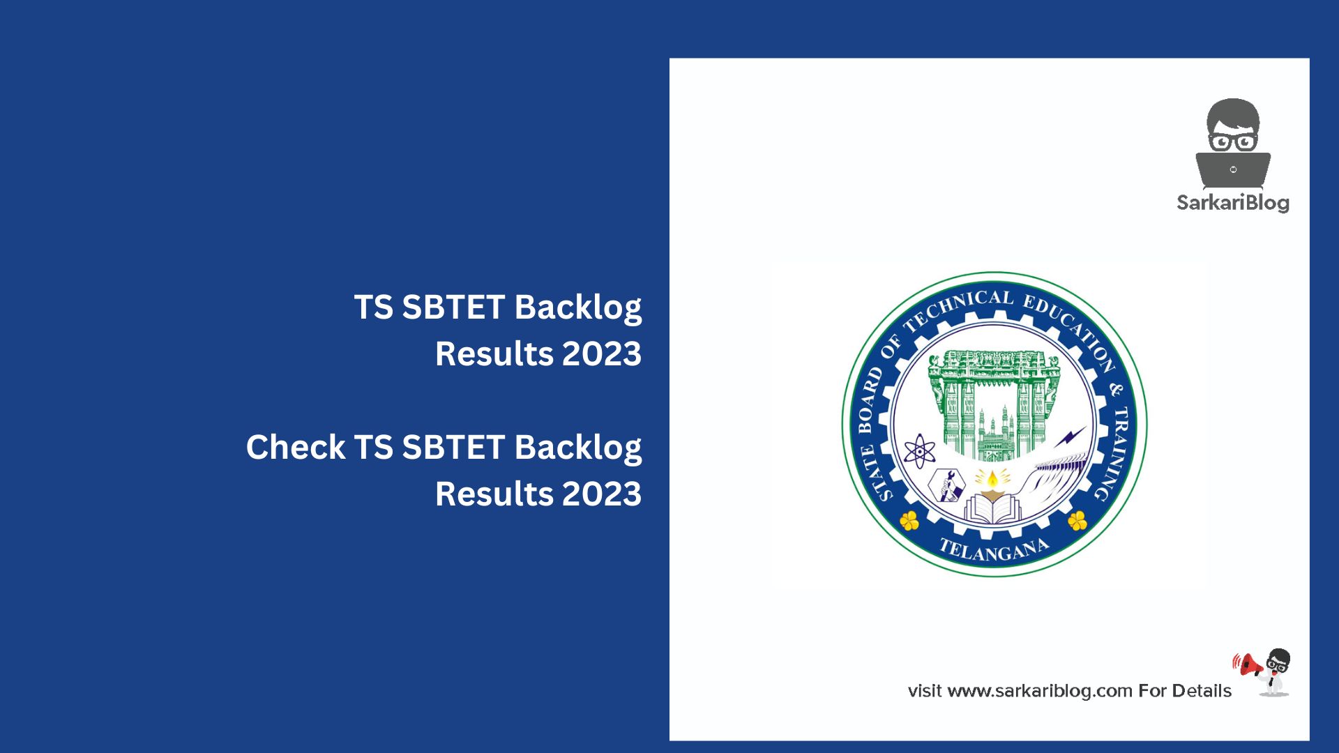 TS SBTET Backlog Results 2023