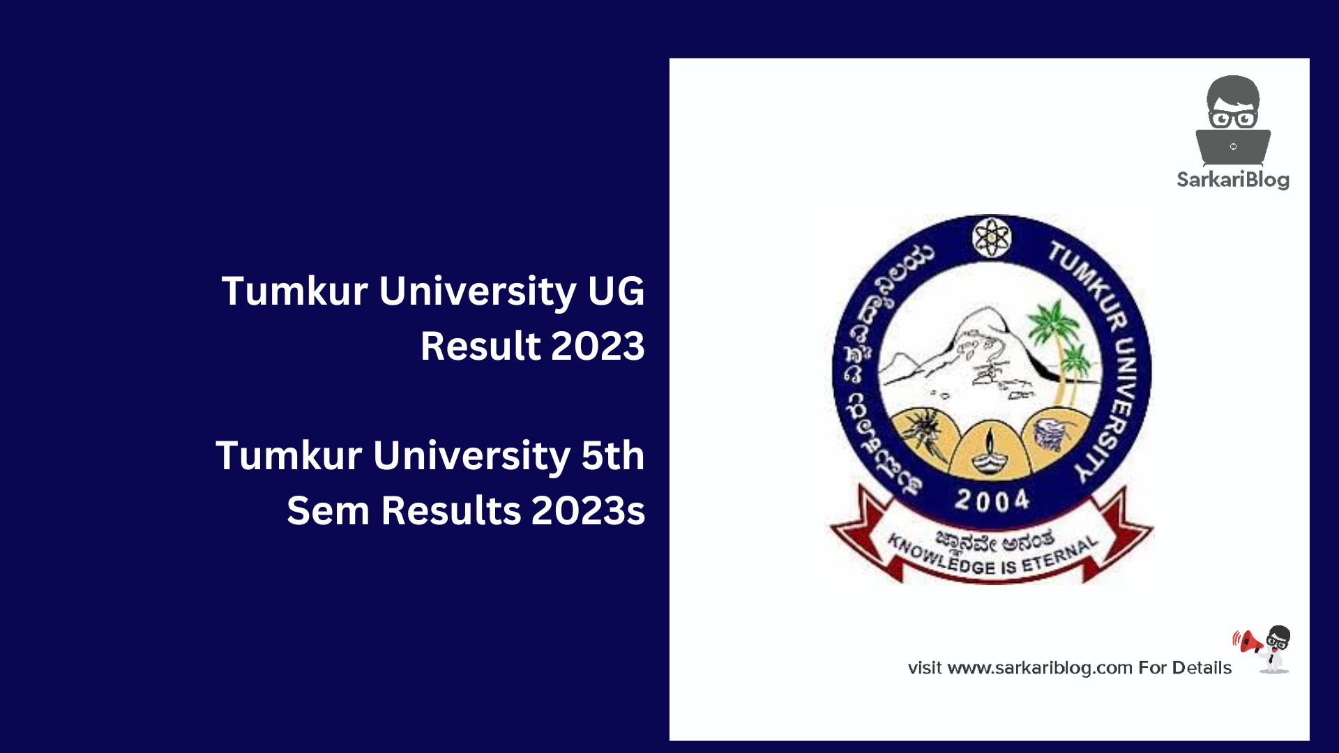 Tumkur University UG Result 2023