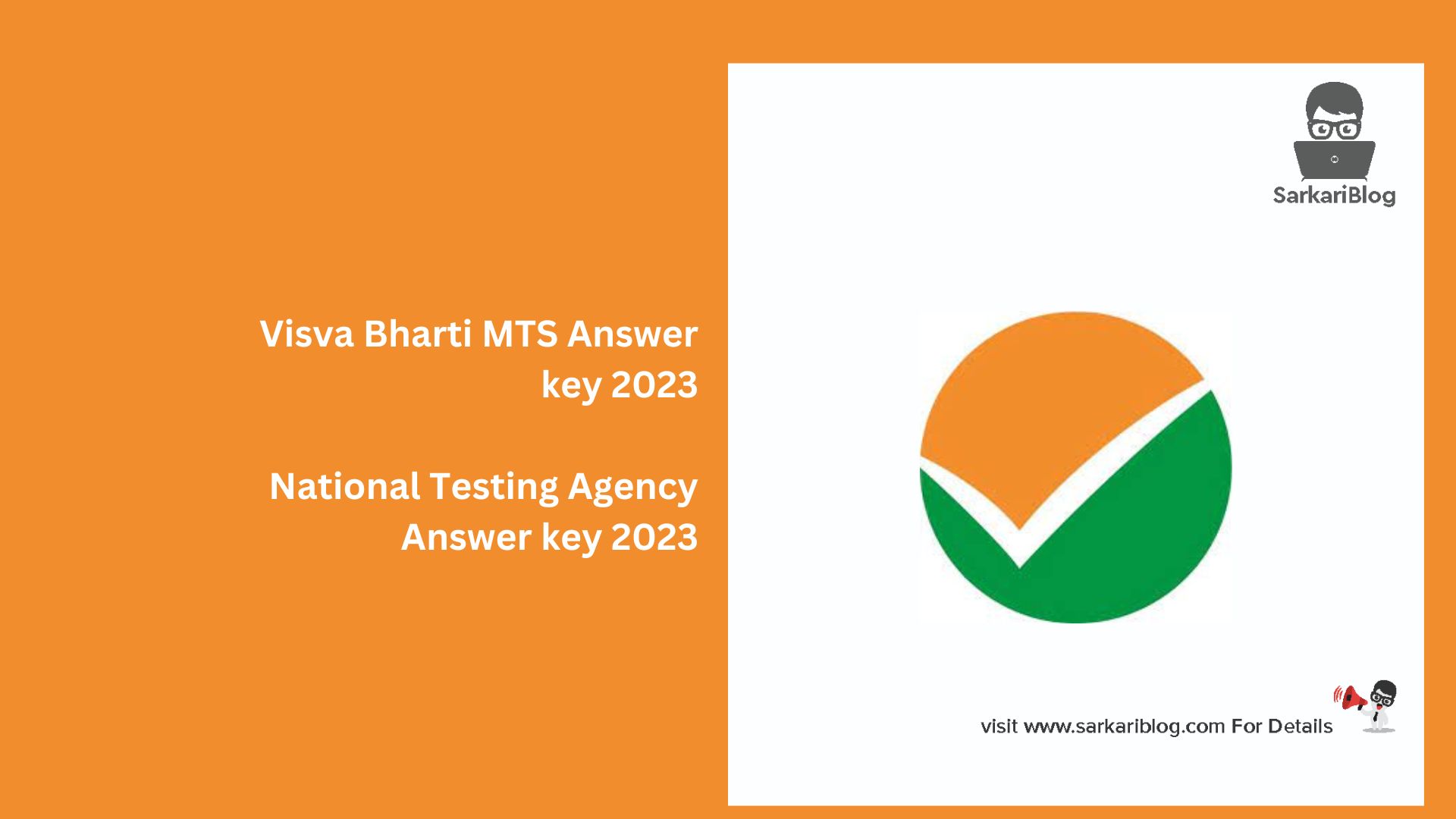 Visva Bharti MTS Answer key 2023