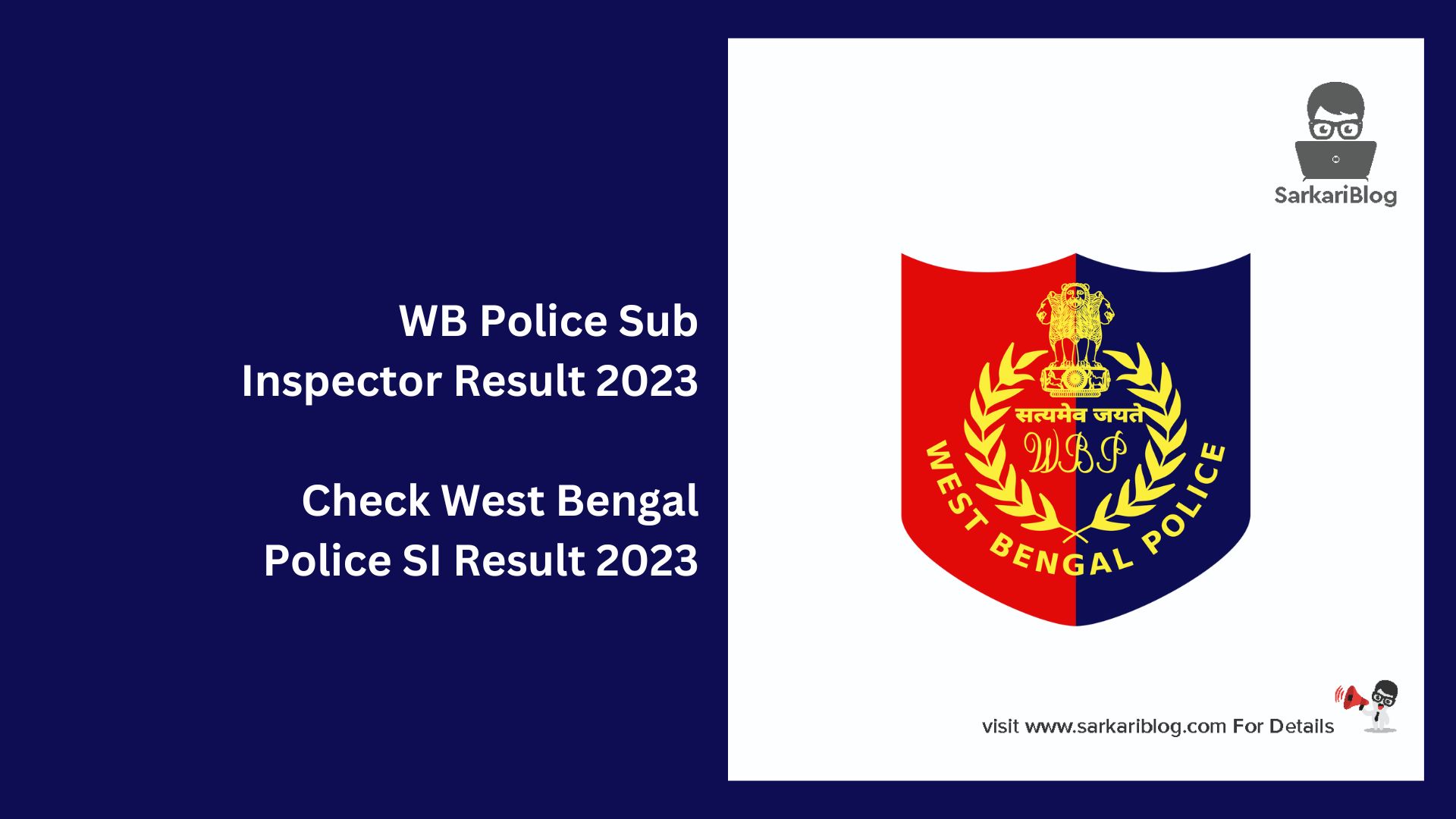 WB Police Sub Inspector Result 2023
