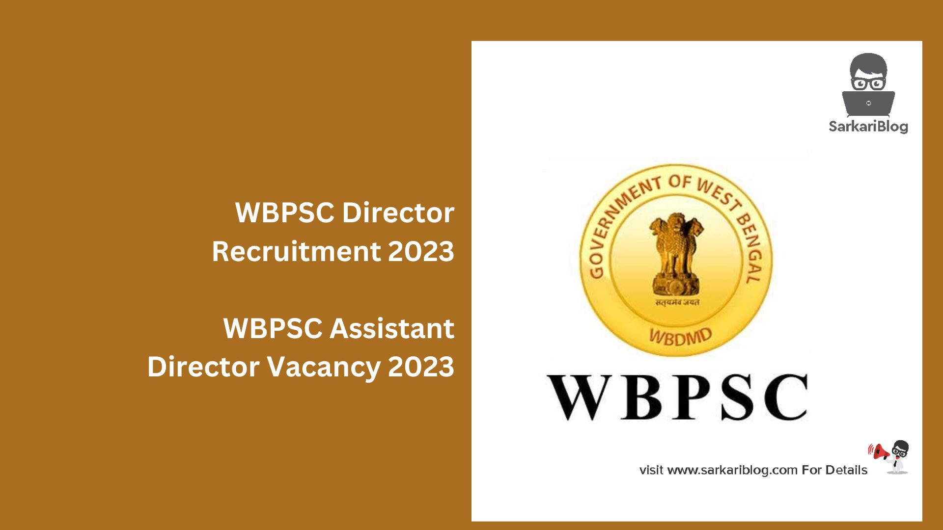 WBPSC Director Recruitment 2023