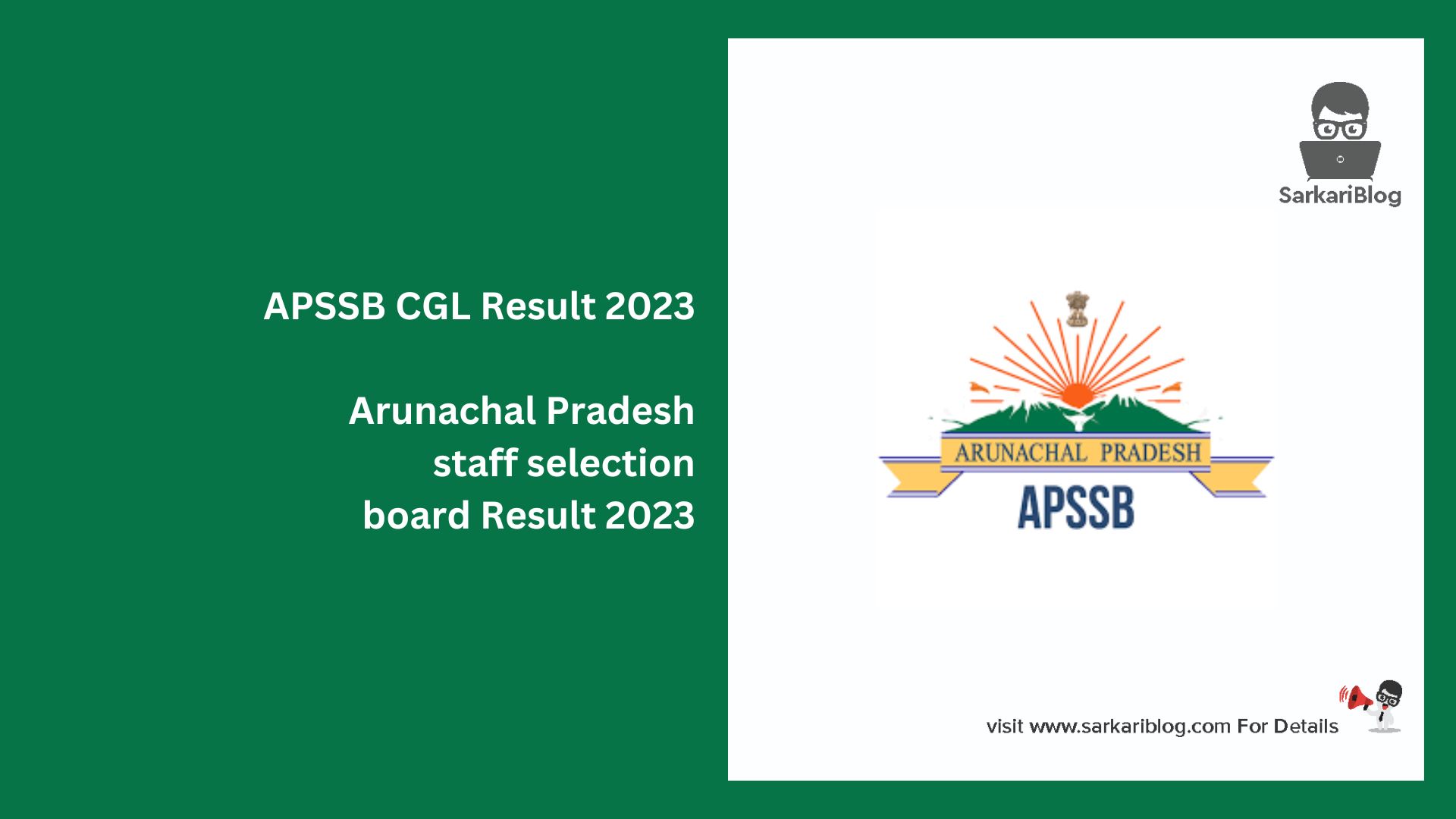 APSSB CGL Result 2023