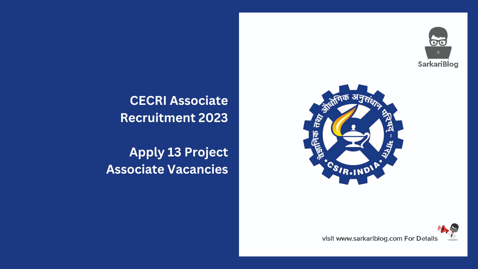 CECRI Associate Recruitment 2023