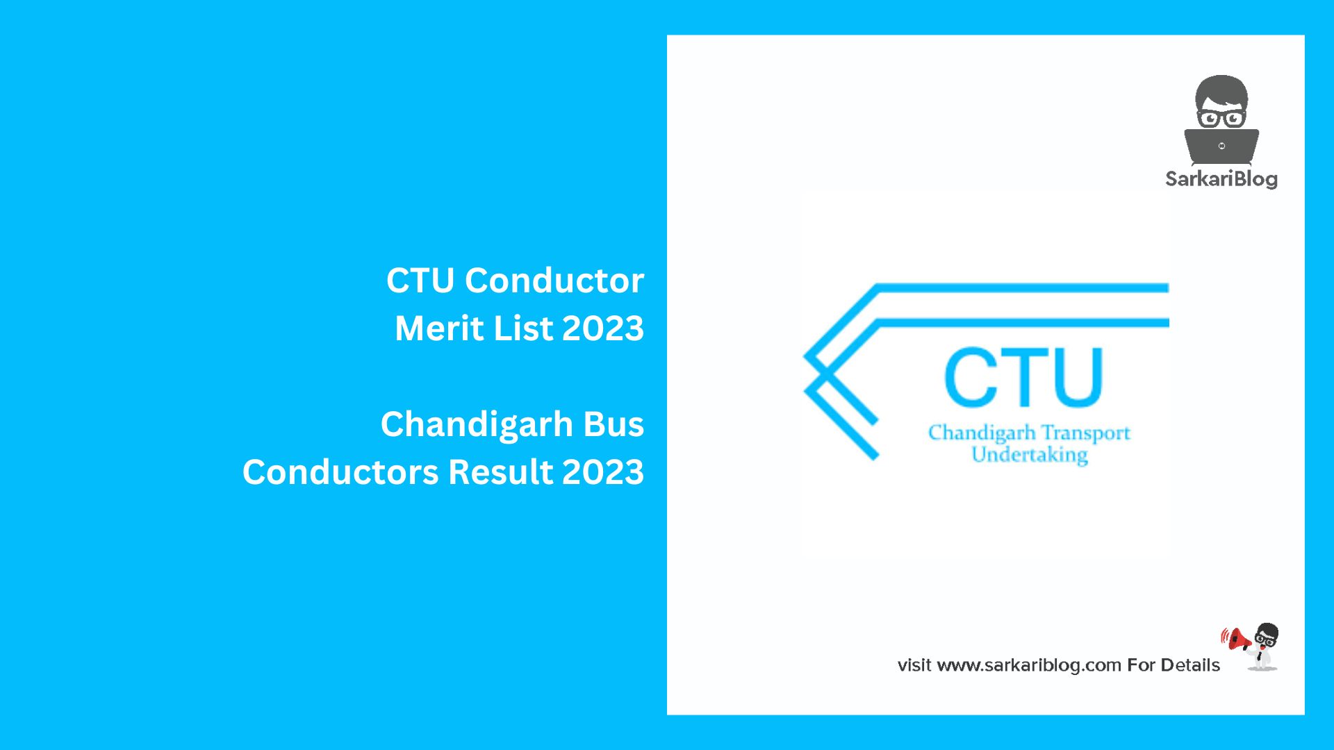 CTU Conductor Merit List 2023