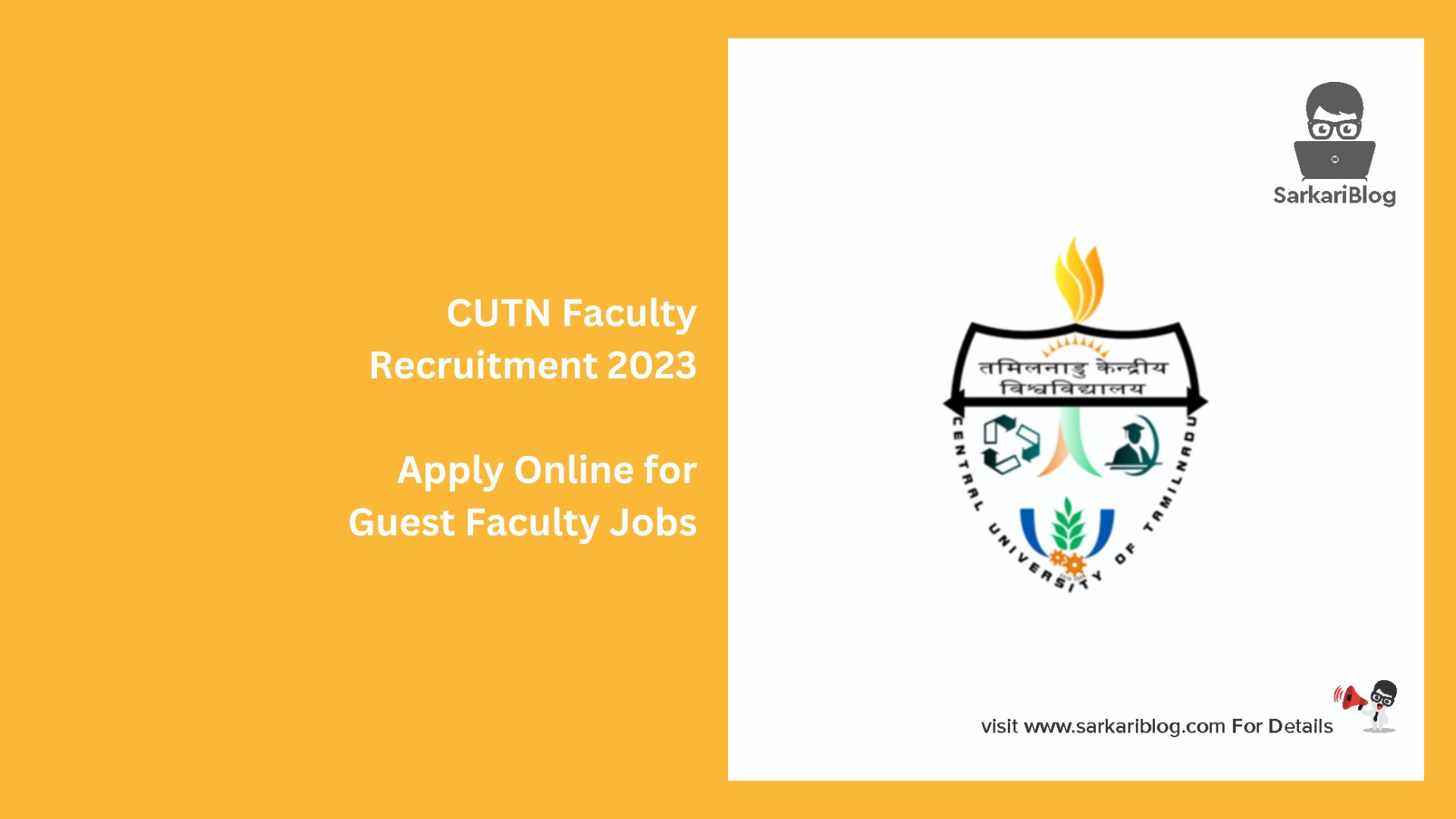 CUTN Faculty Recruitment 2023
