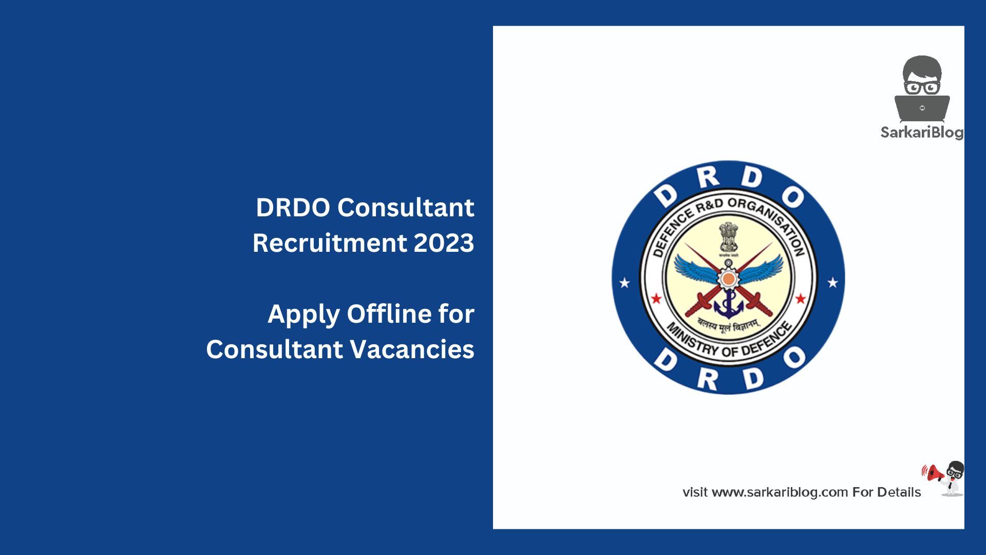 DRDO Consultant Recruitment 2023