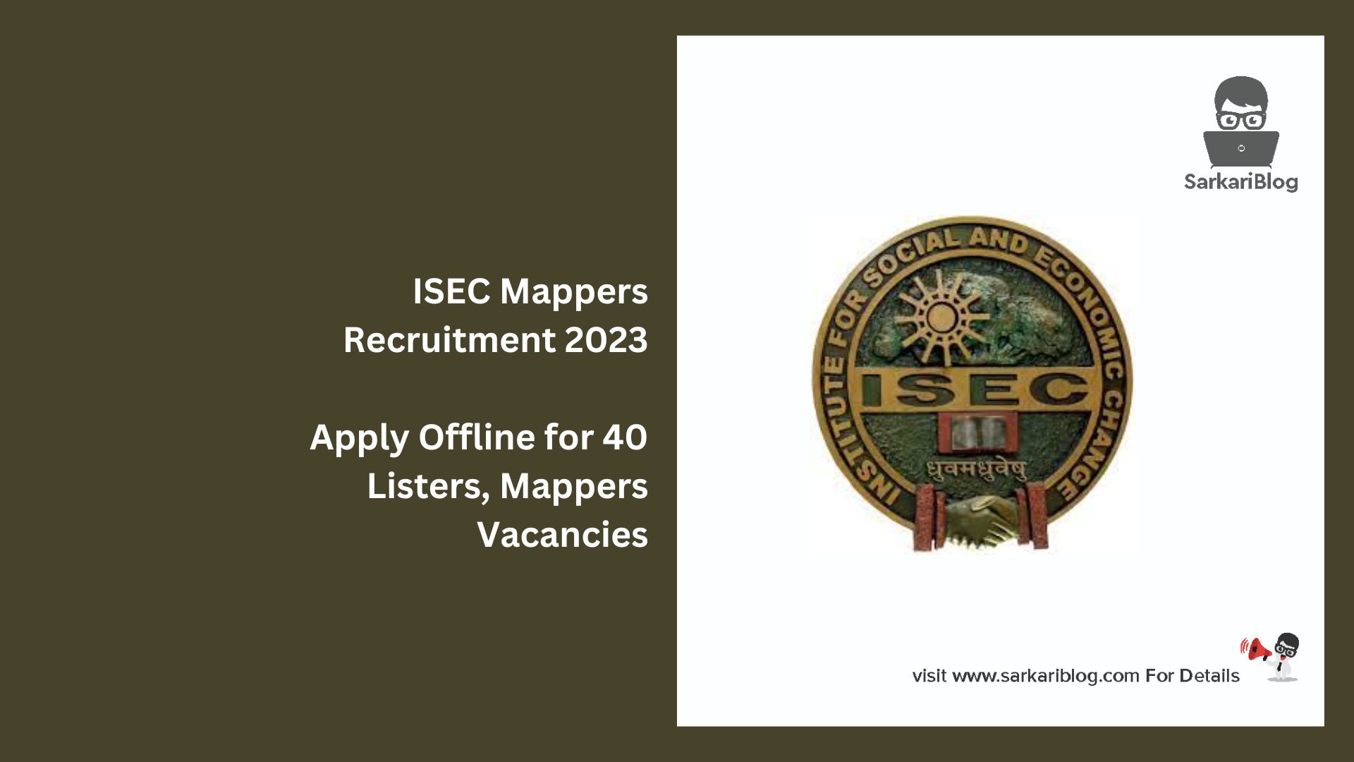 ISEC Mappers Recruitment 2023
