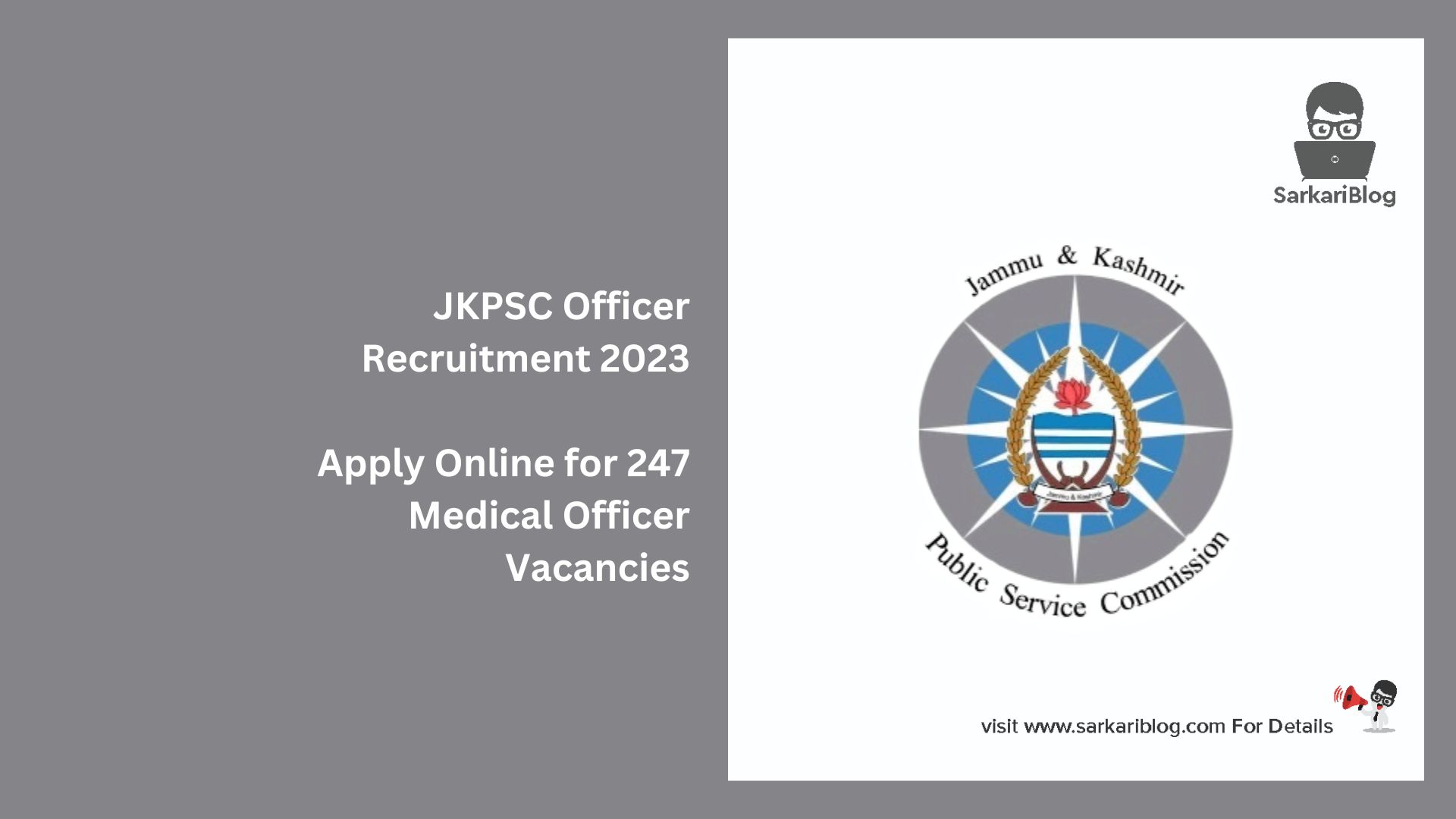 JKPSC Officer Recruitment 2023