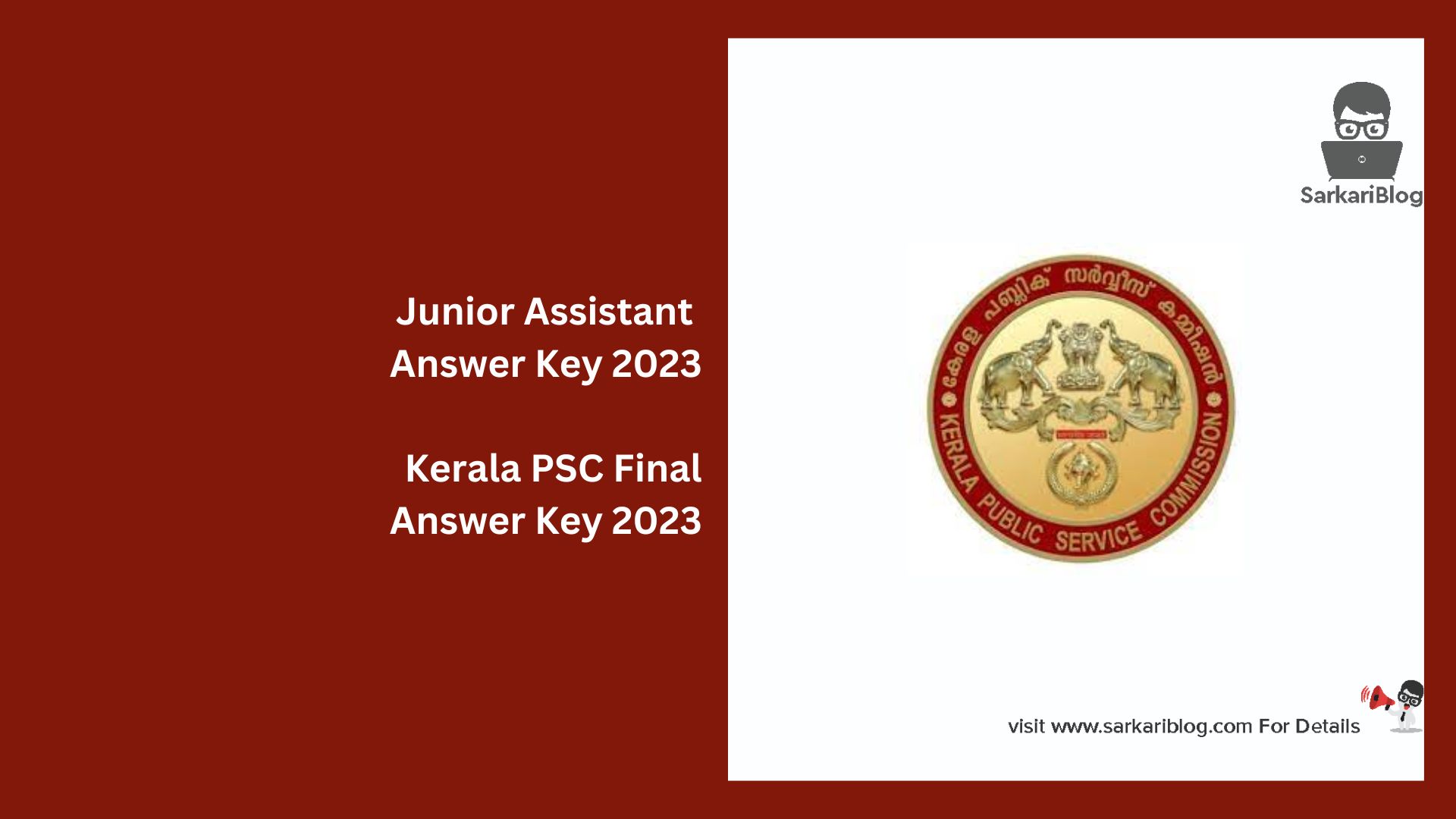Junior Assistant Answer Key 2023