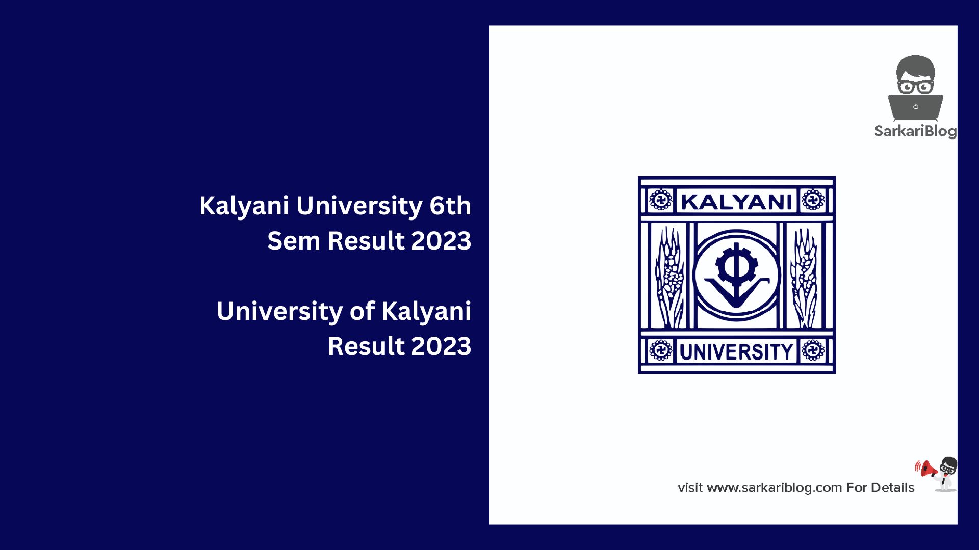 Kalyani University 6th Sem Result 2023